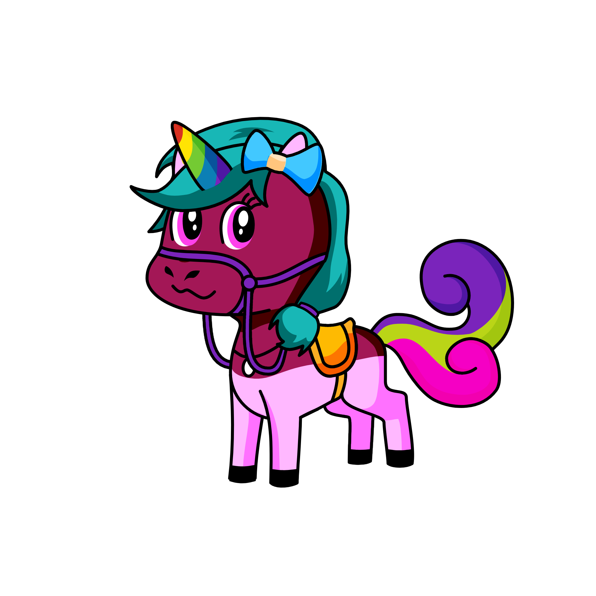 RIJA A UNICORN LOVER , the unicorn