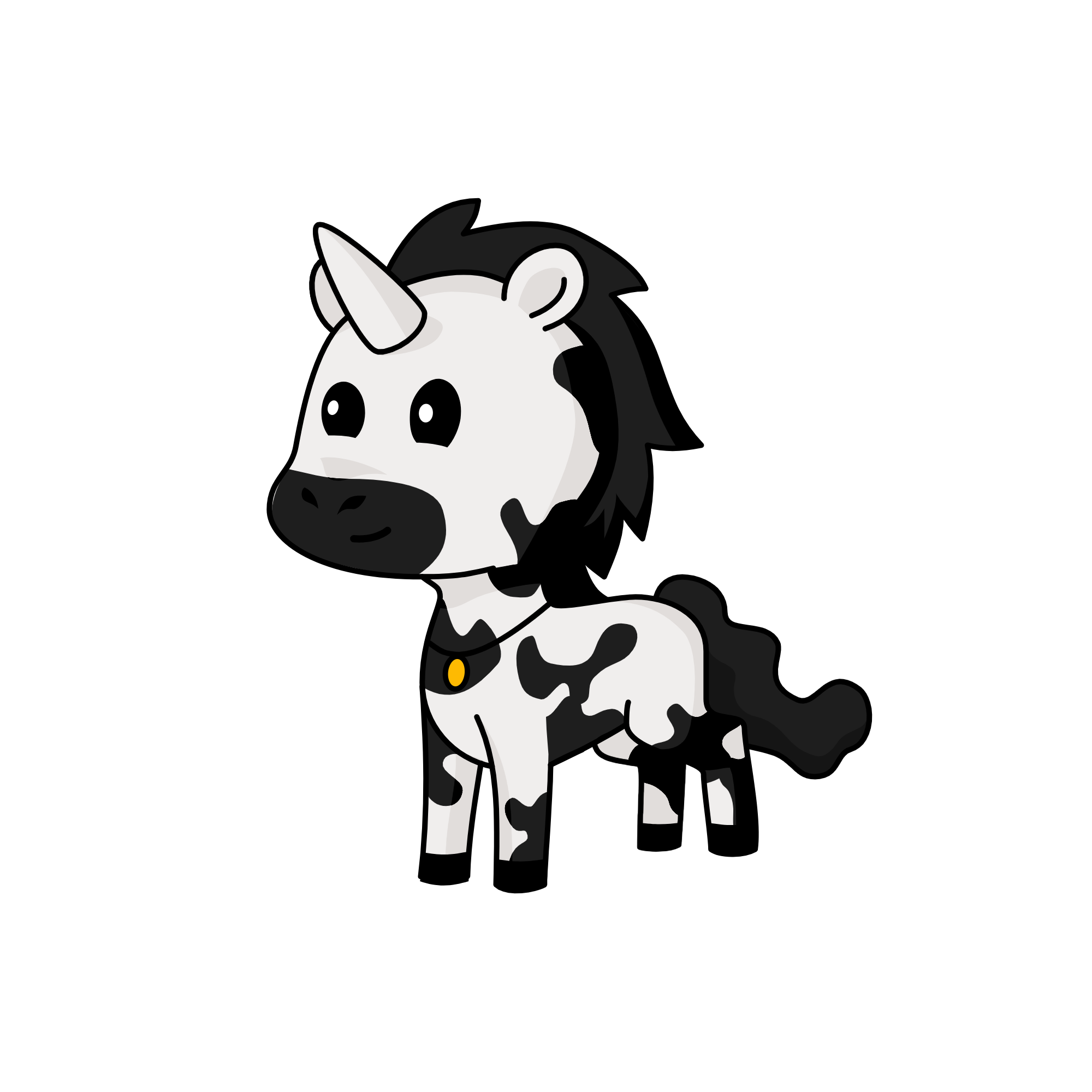 forest cow, the unicorn