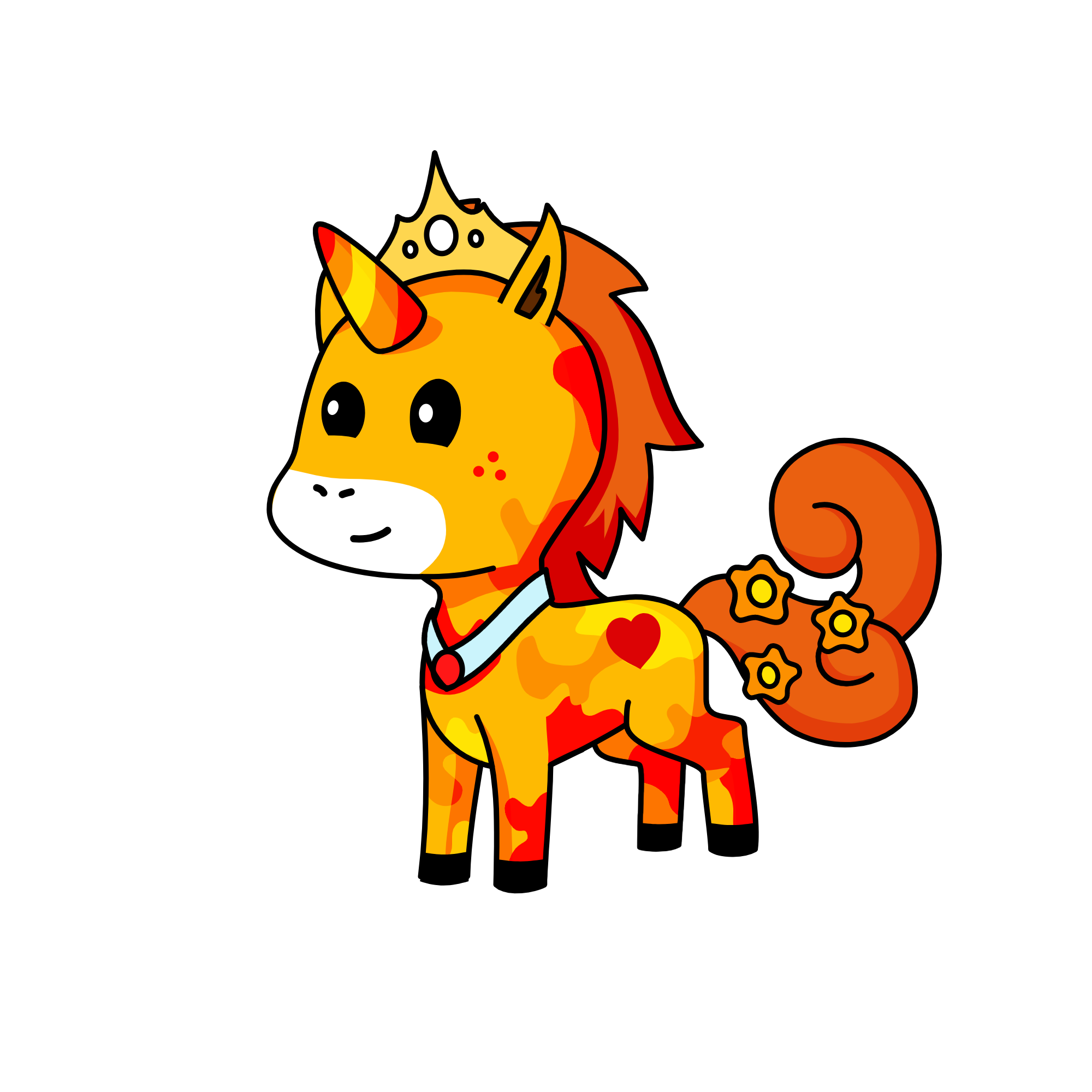 🔥 Princess Fire 🔥, the unicorn