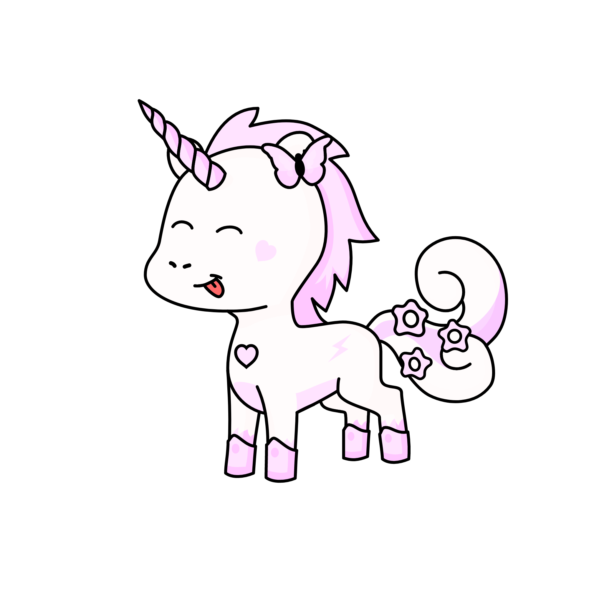 purple candy, the unicorn