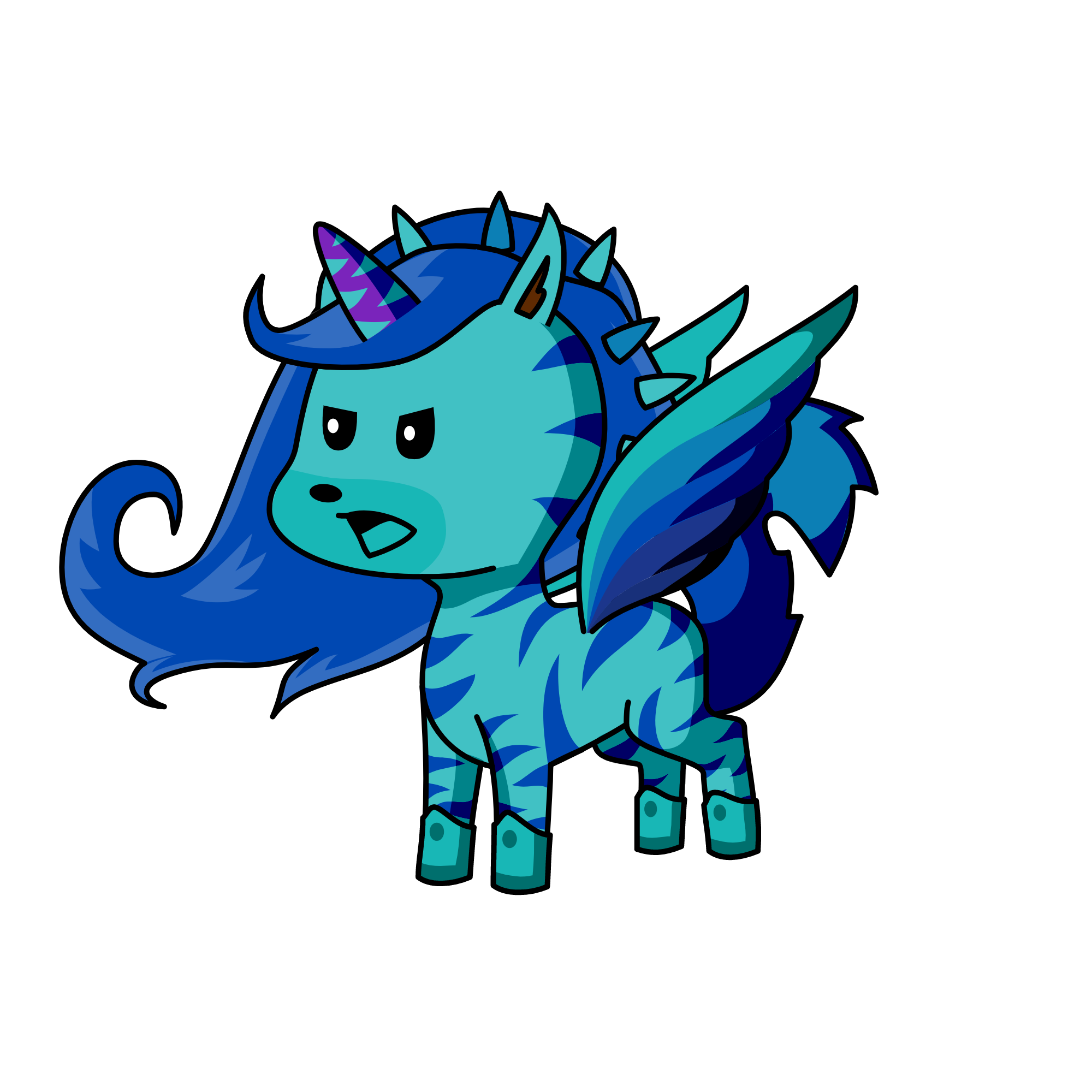Icicle, the unicorn
