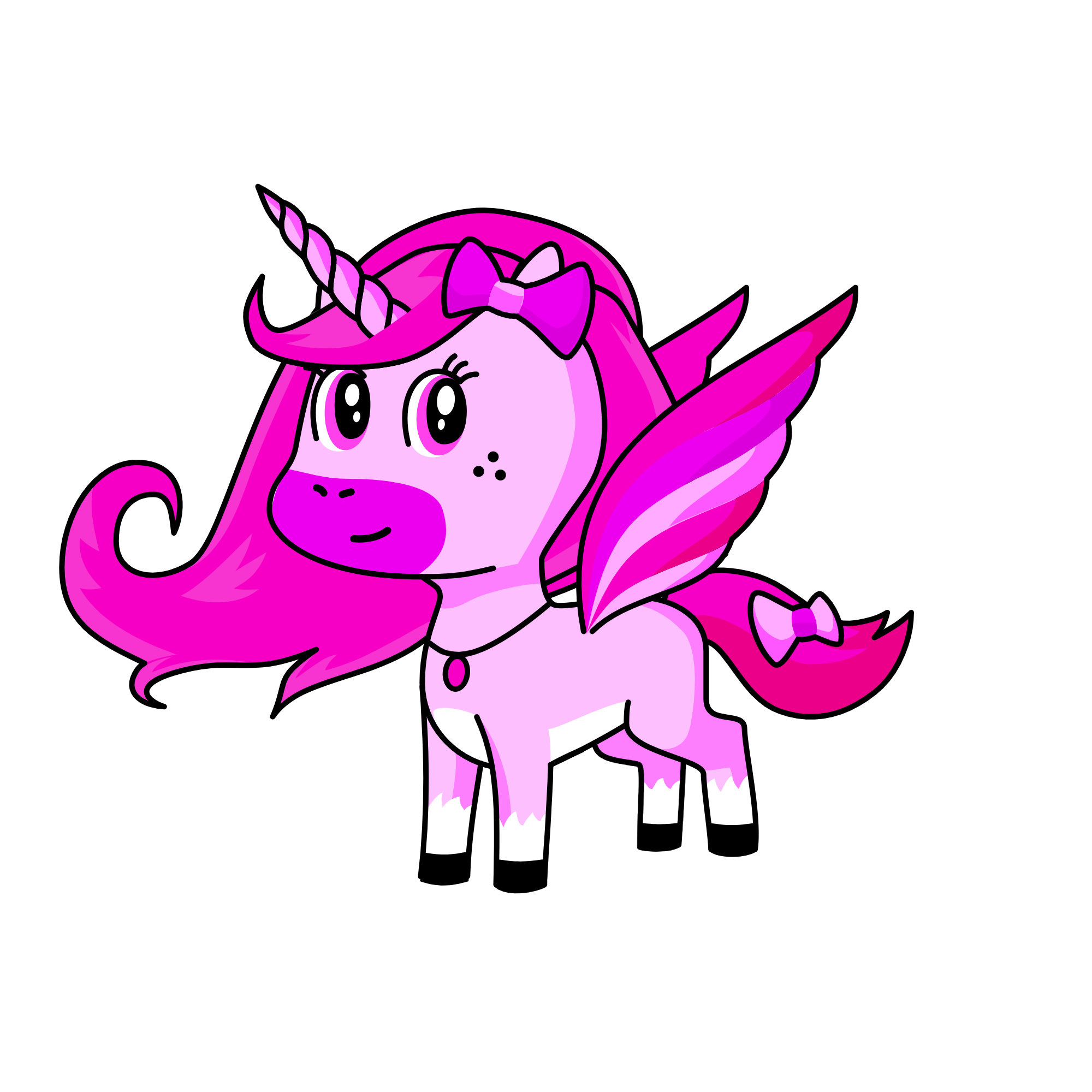 Pinky, the unicorn