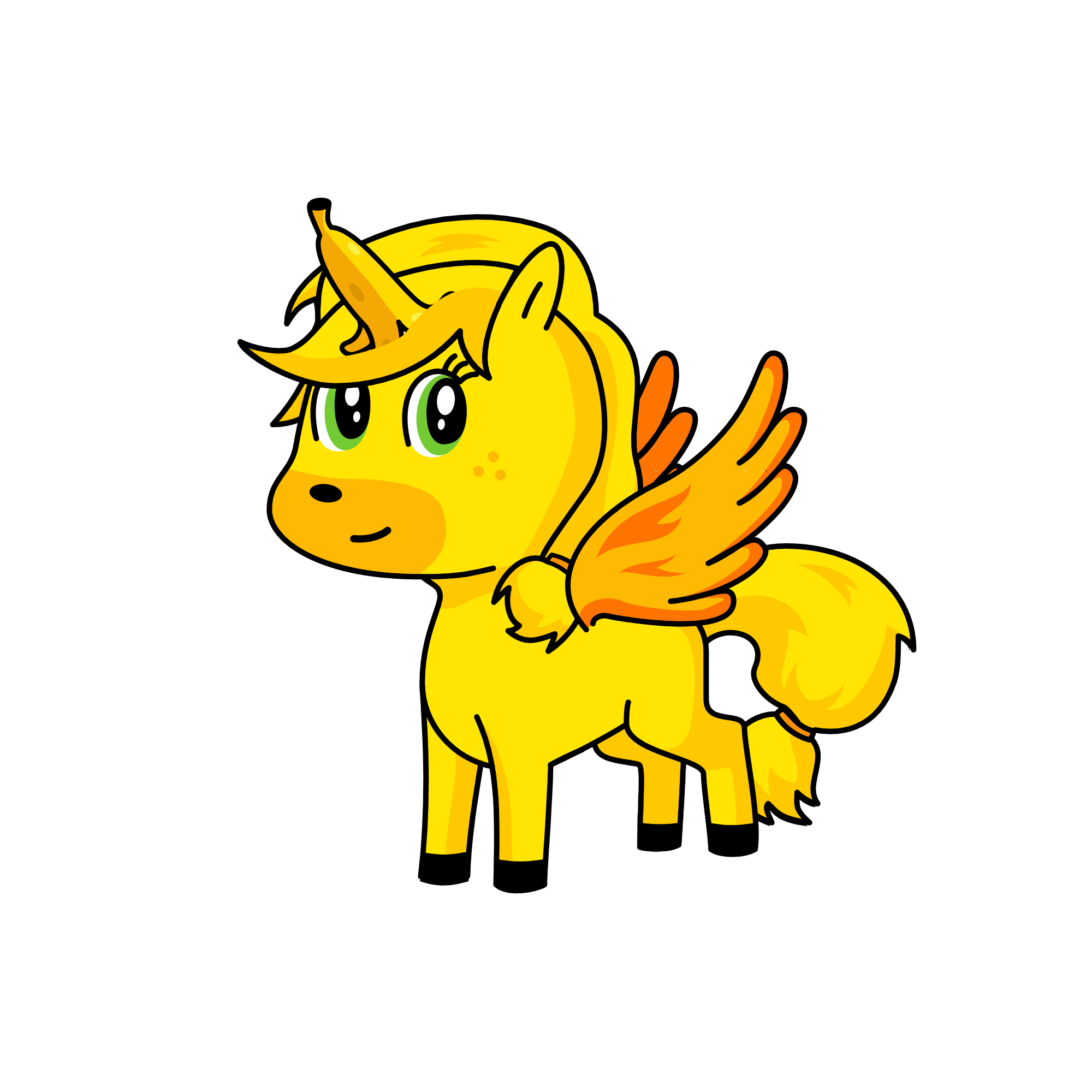 banana, the unicorn