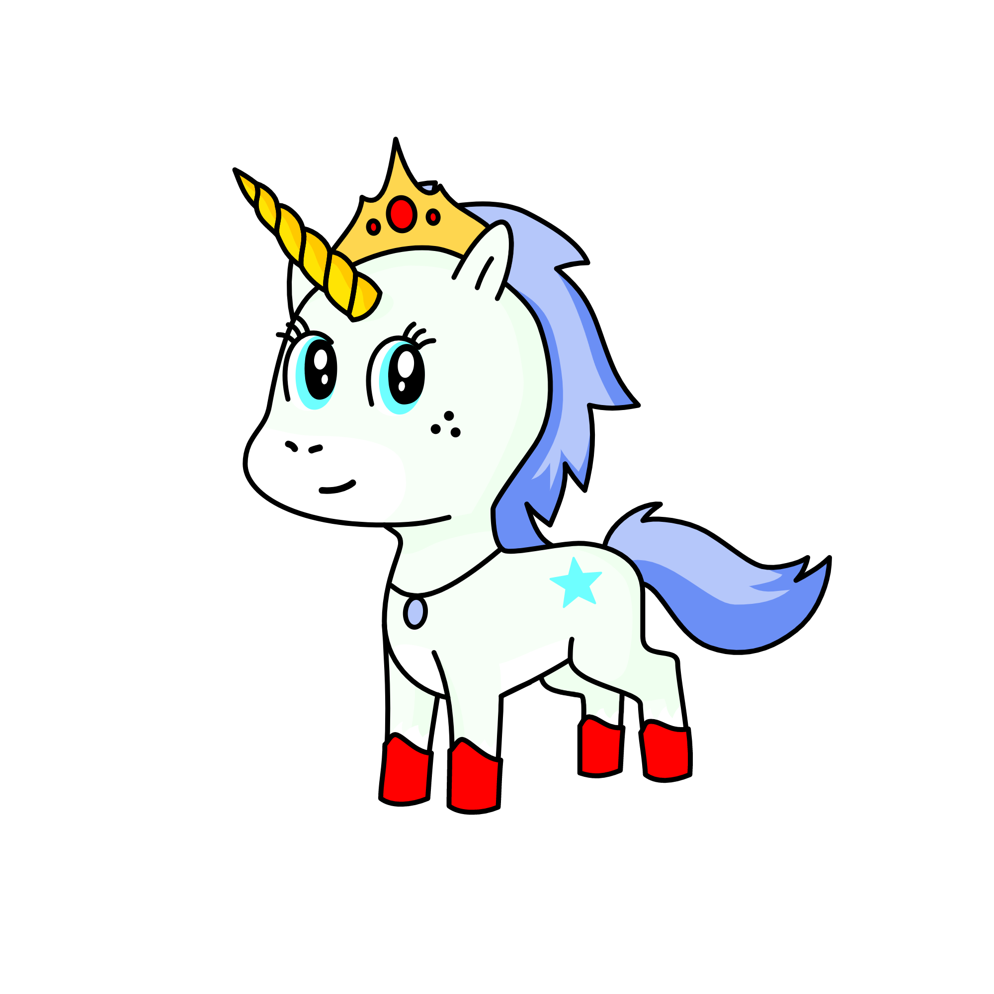 Winter, the unicorn
