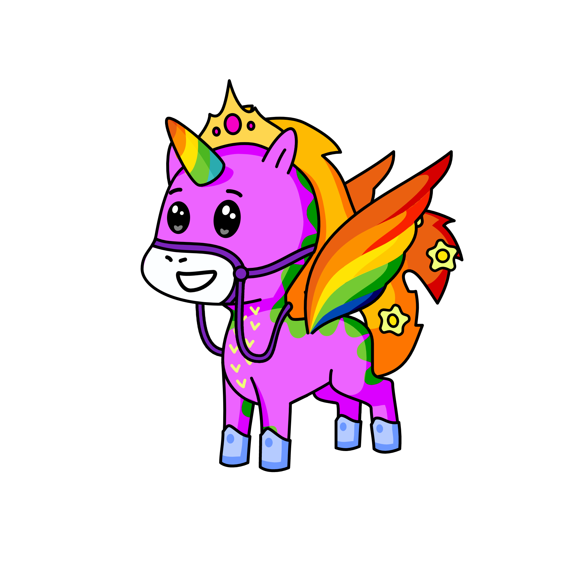 preety rainbow, the unicorn