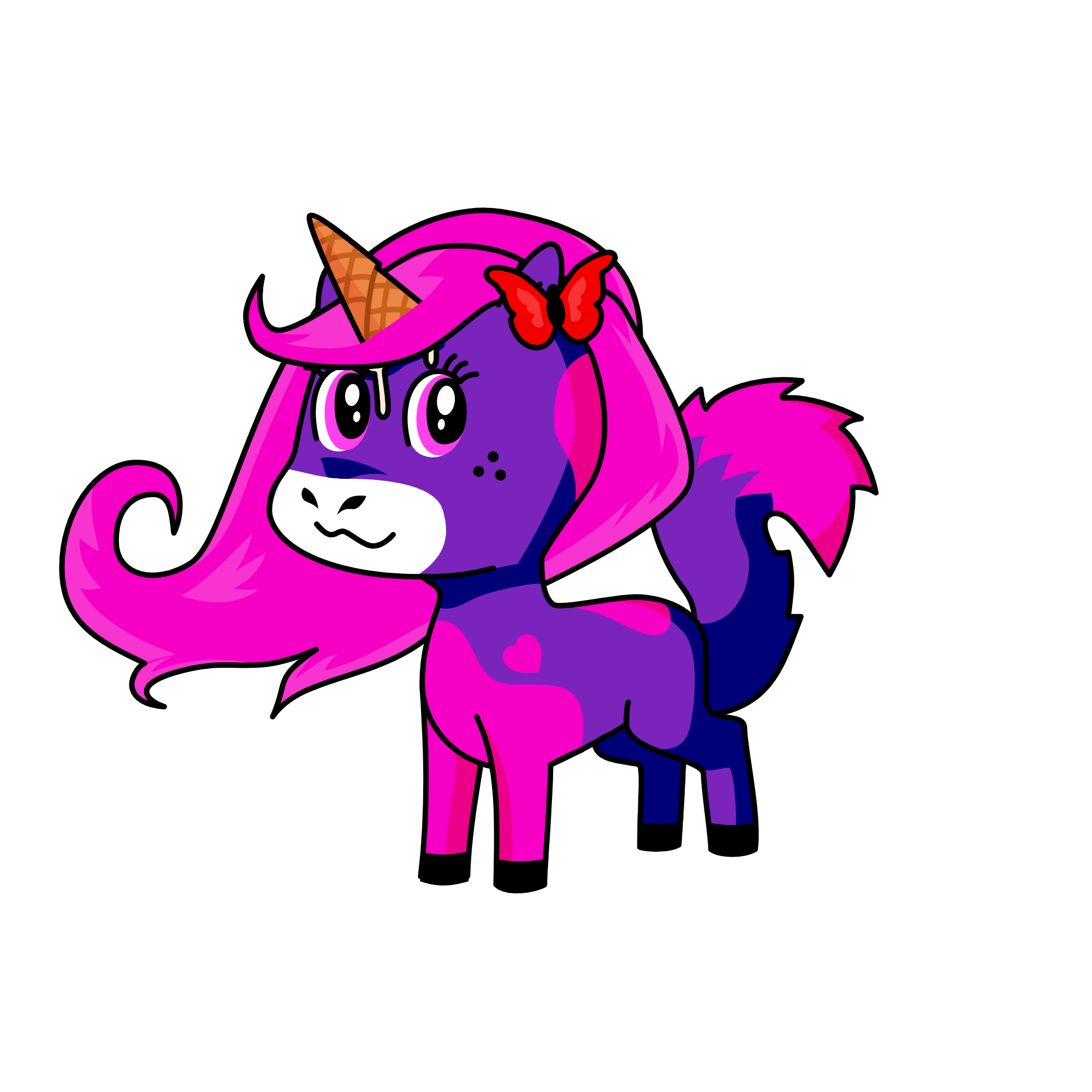 laylani#acting fake, the unicorn