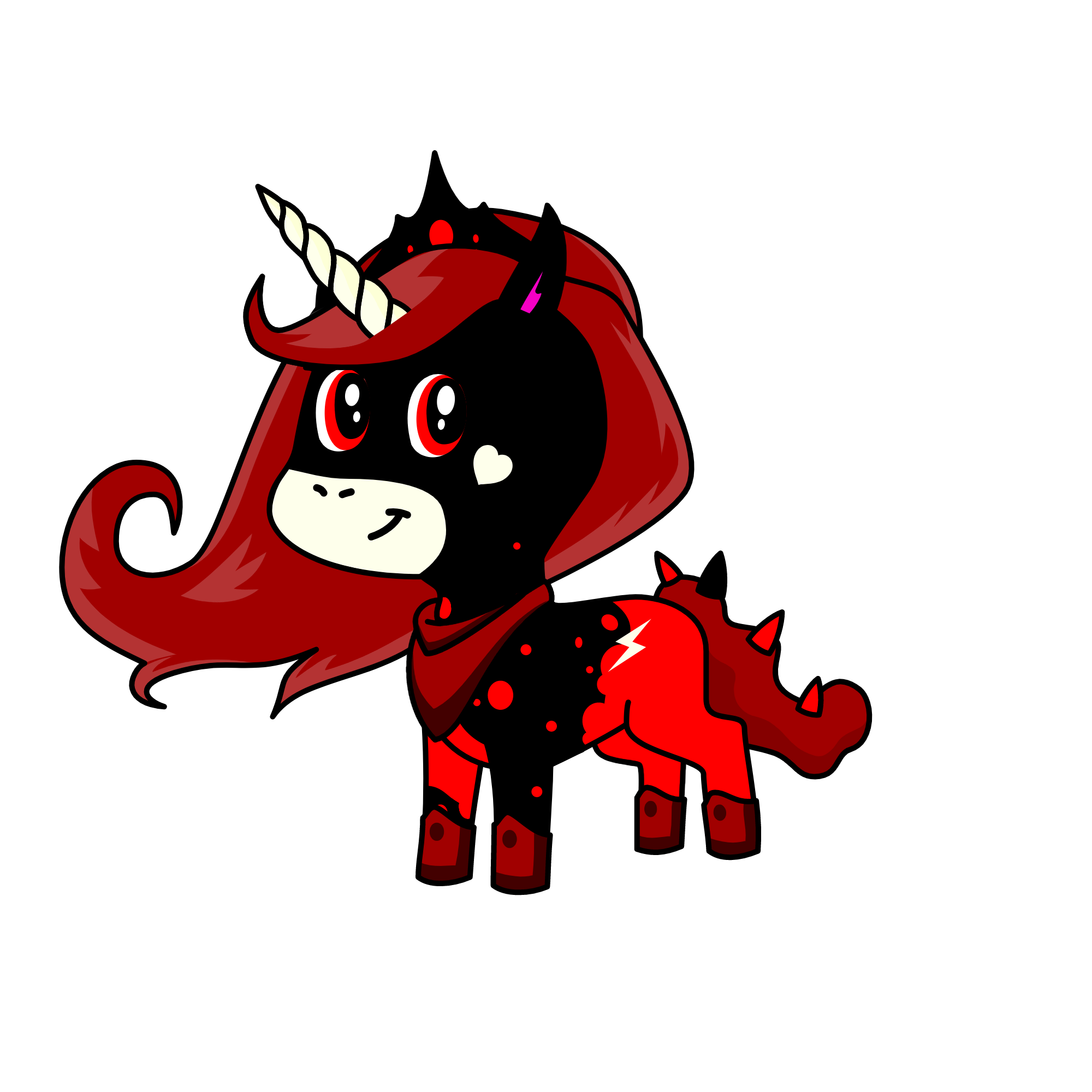 evil luna, the unicorn