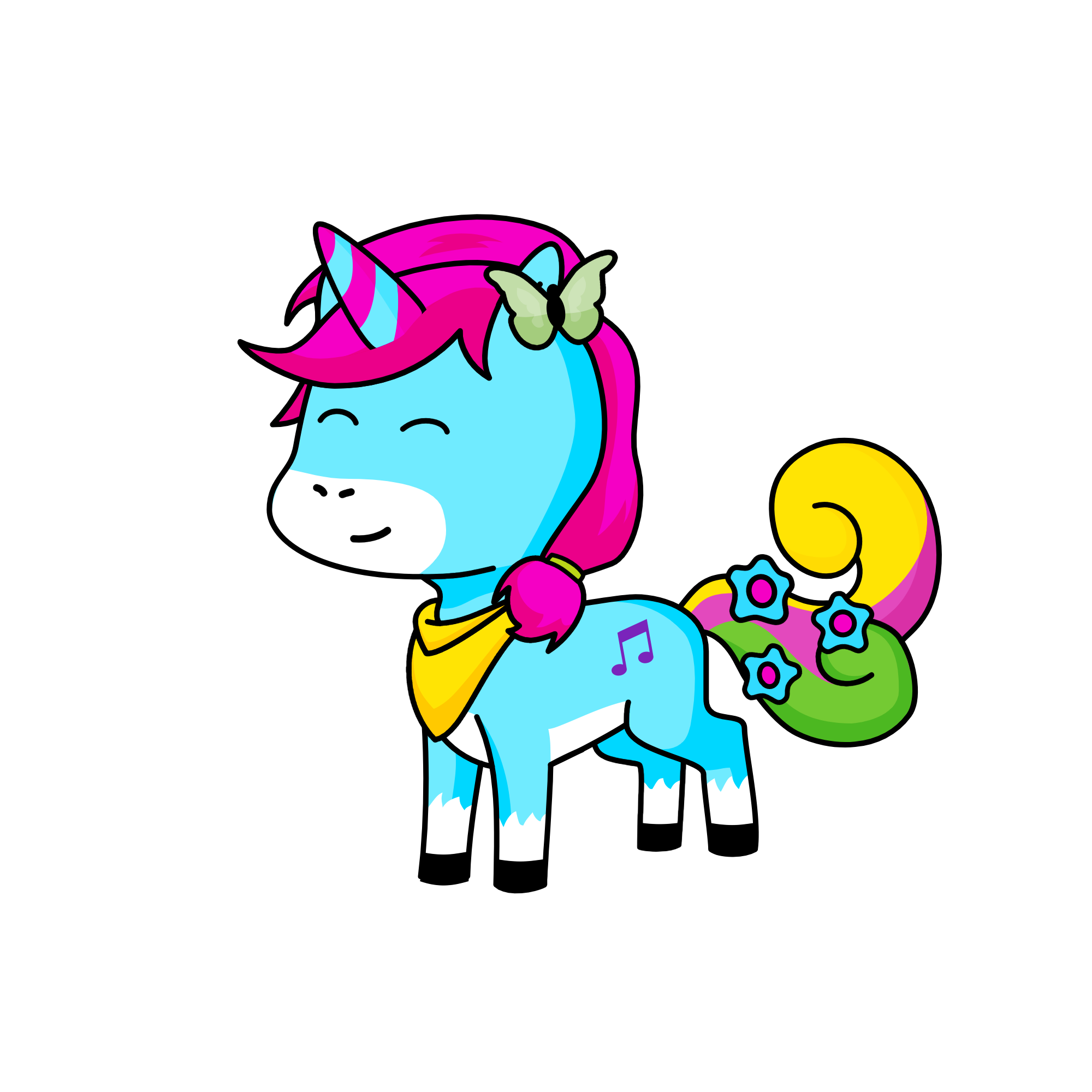 Rosiceles, the unicorn