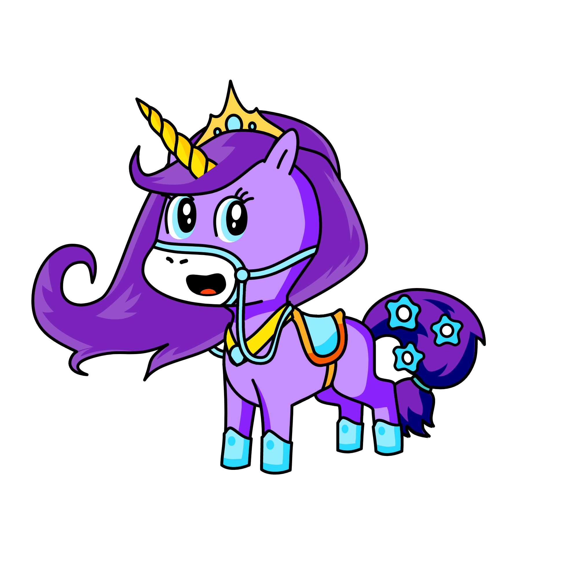 violet, the unicorn