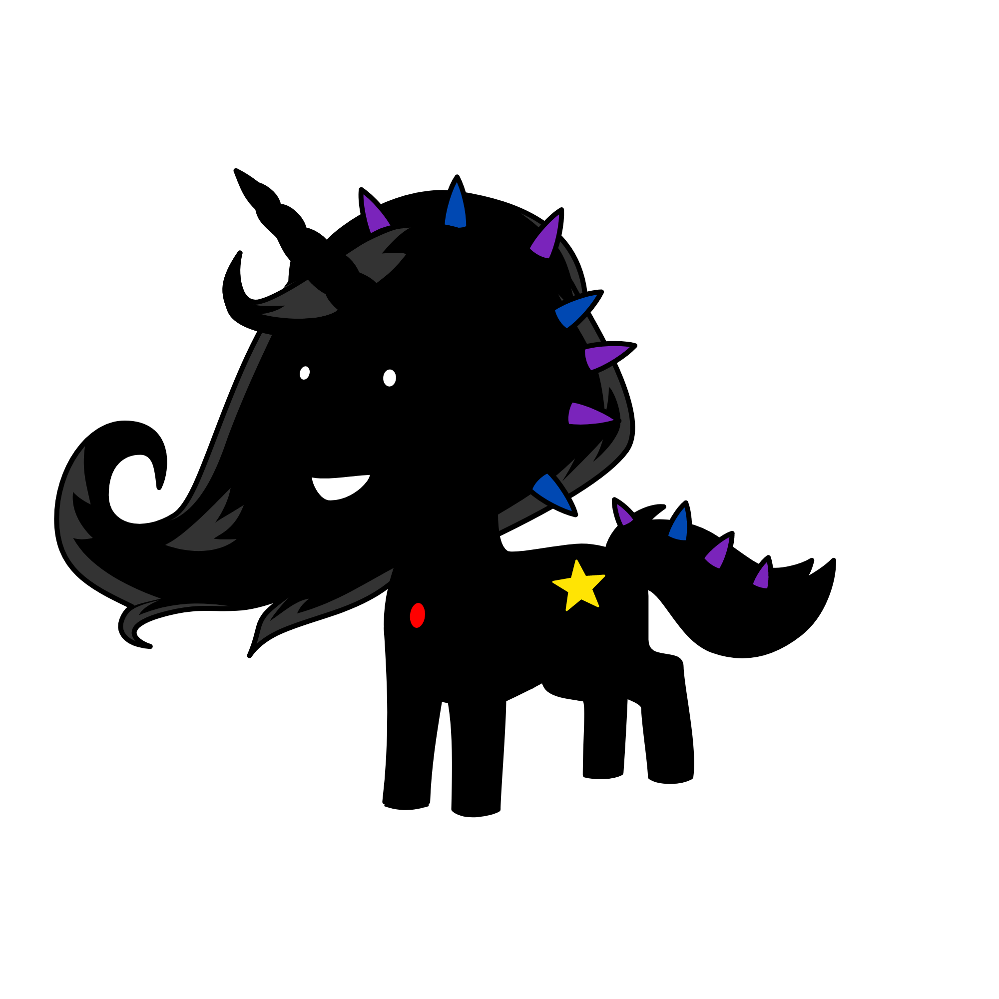 DARKNESS, the unicorn