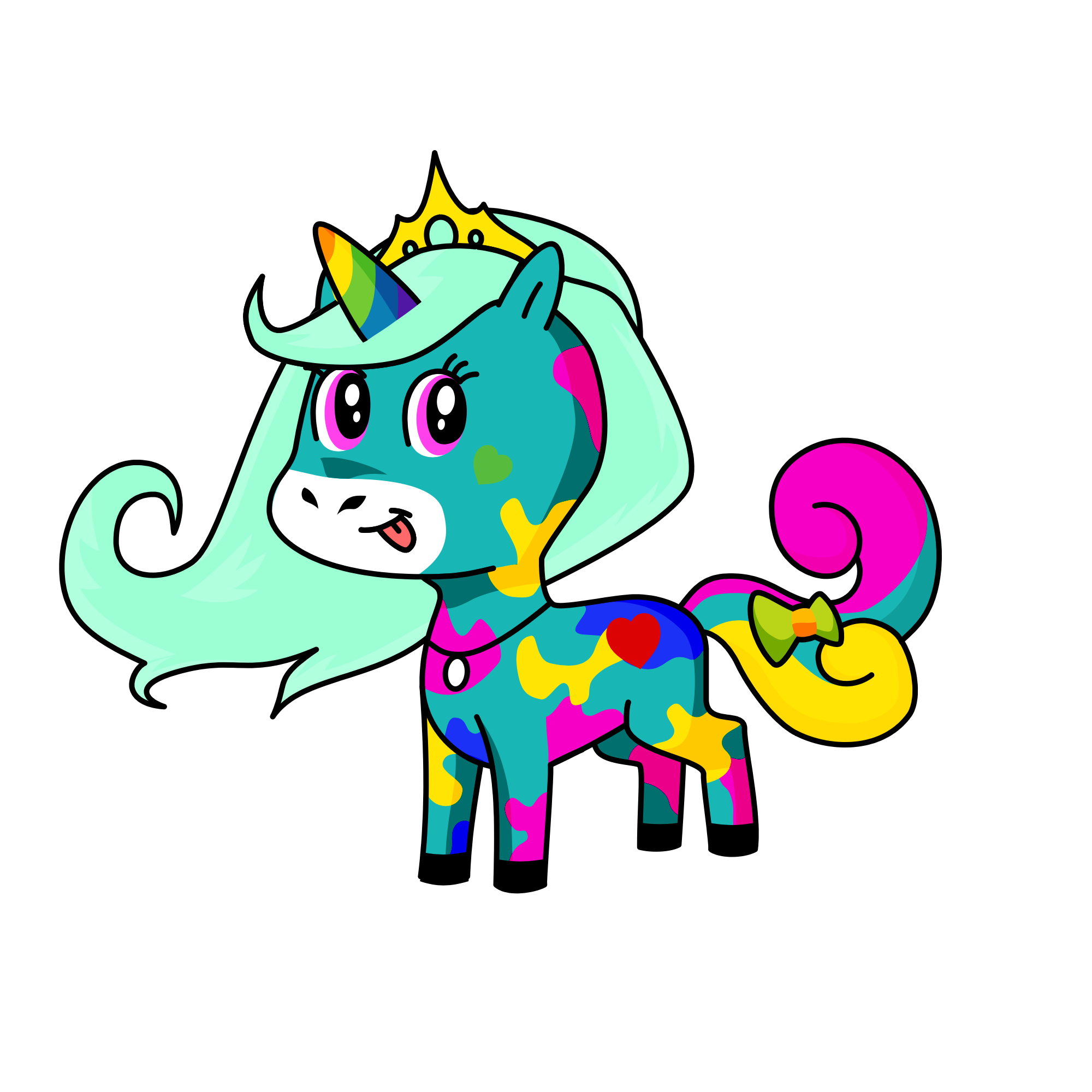 Golden blossom , the unicorn