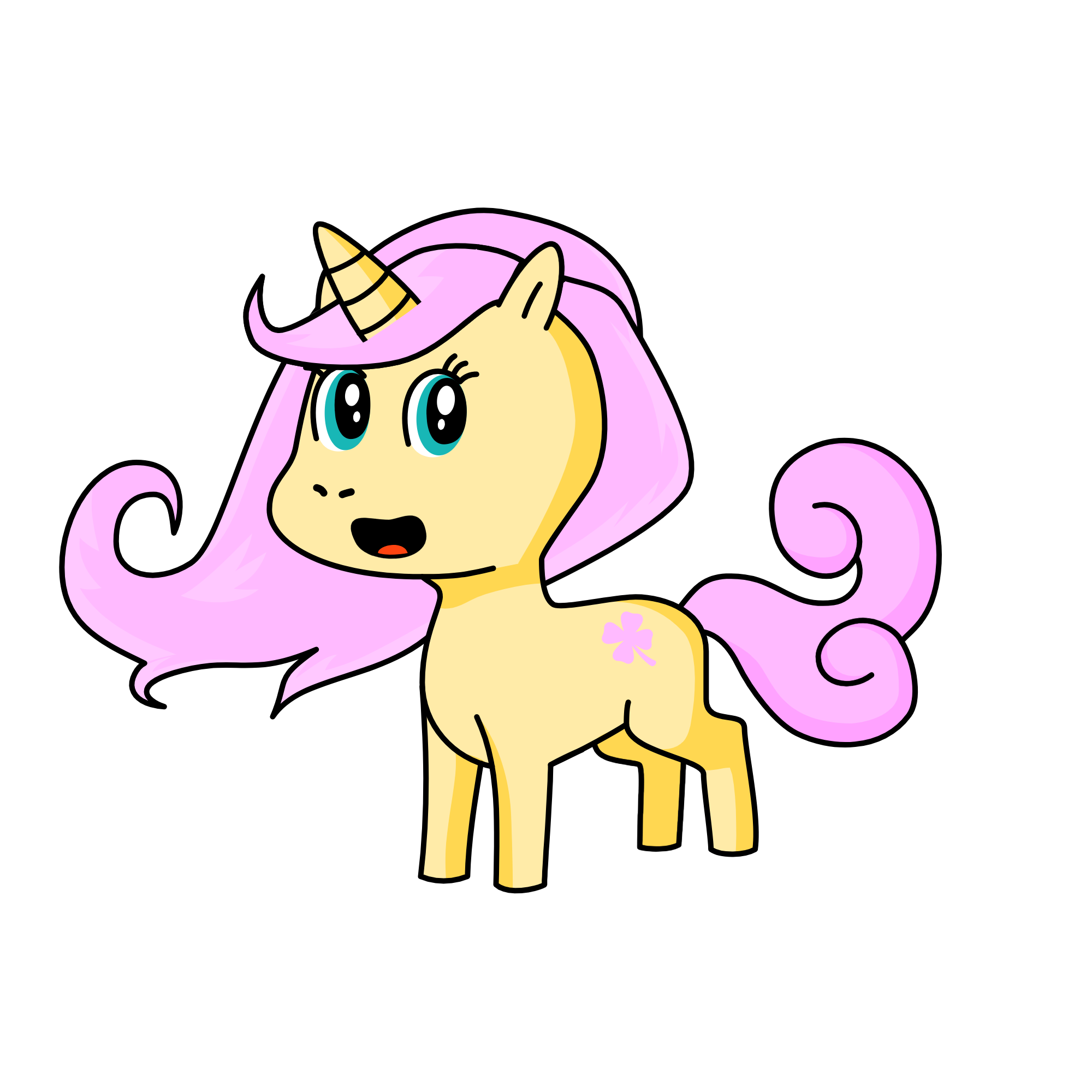 Fluttershy, the unicorn