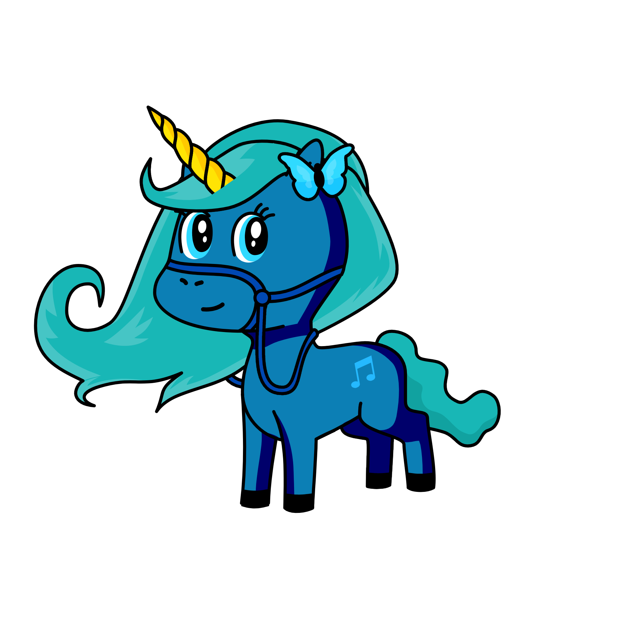 luna1, the unicorn