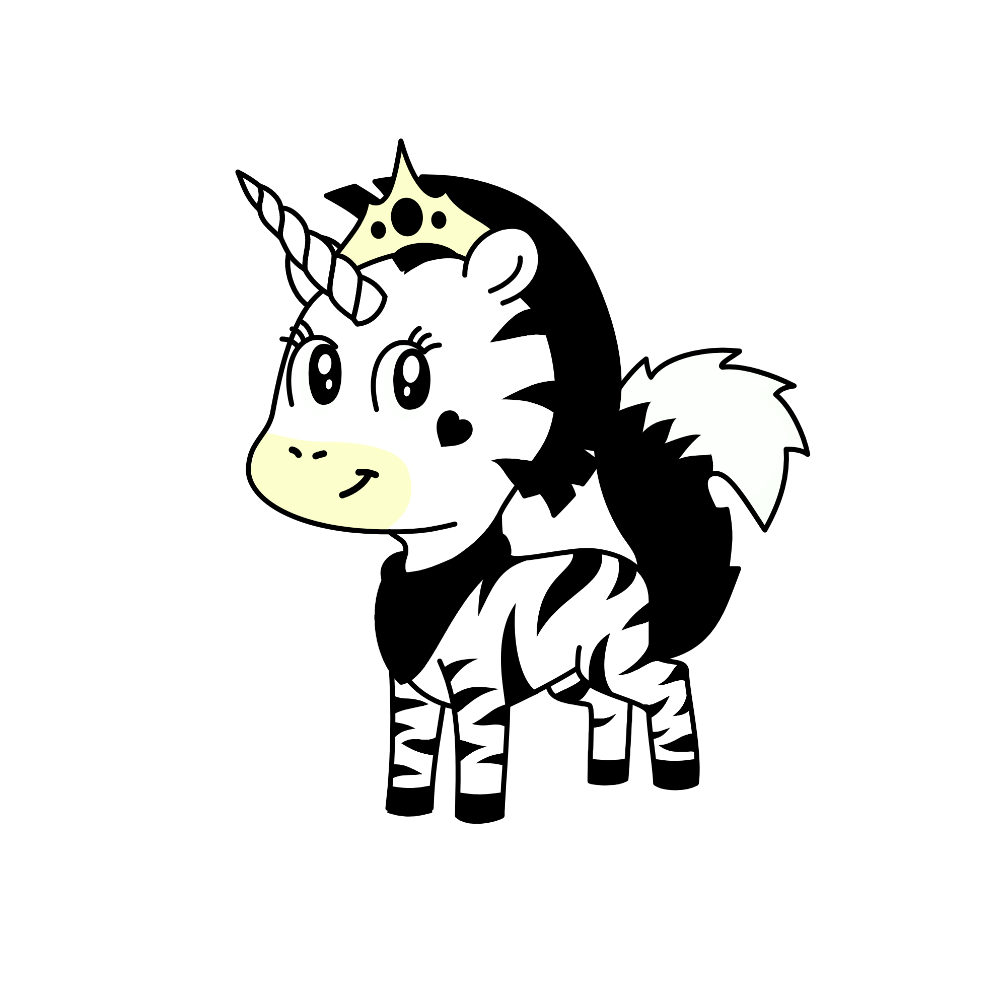 zebra, the unicorn