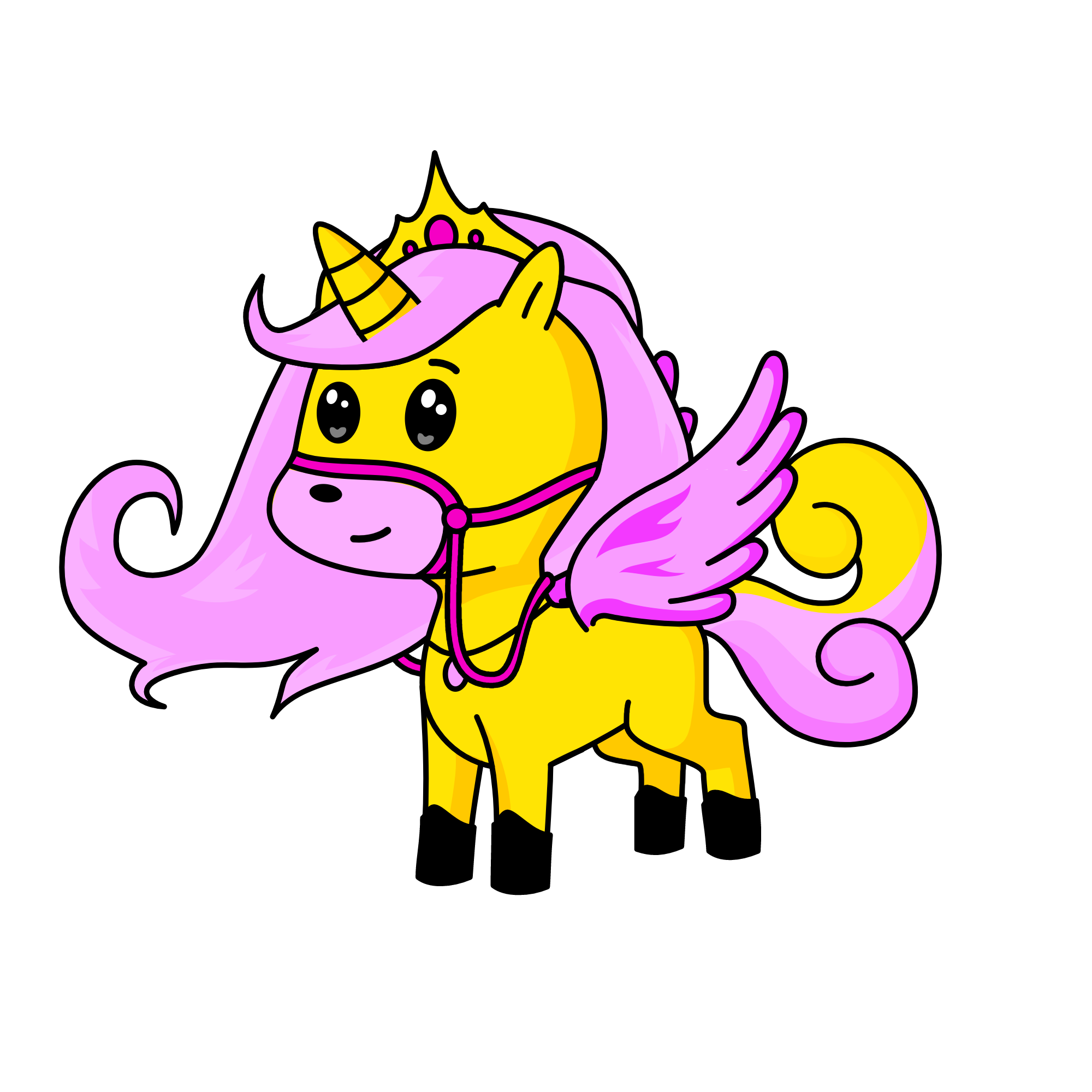 Flatershine, the unicorn