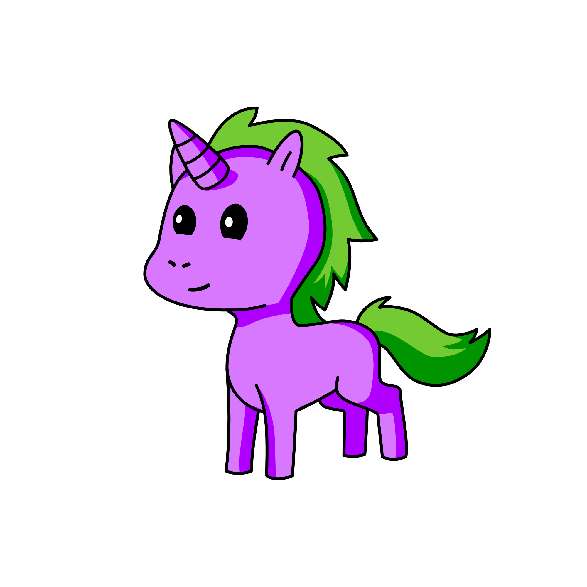 Spike, the unicorn