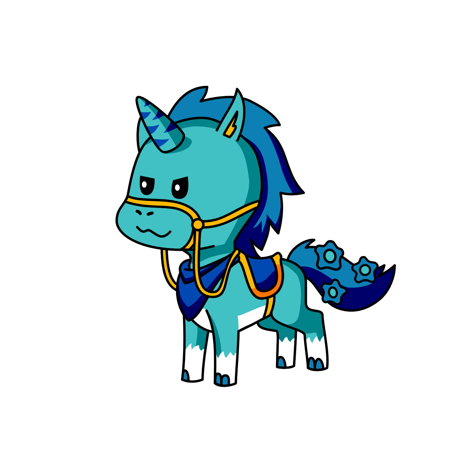 The king of the ice, the unicorn