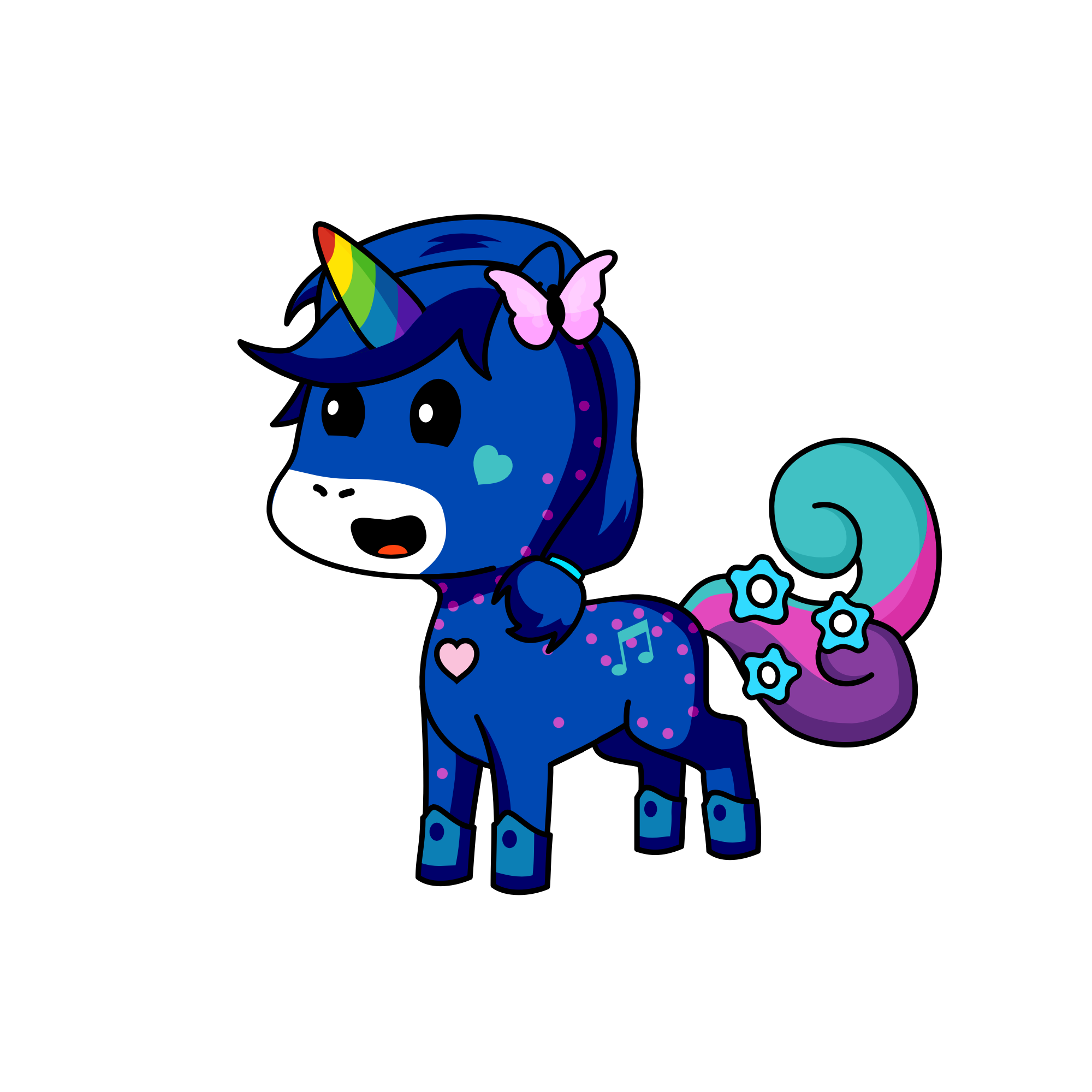 Dorky , the unicorn