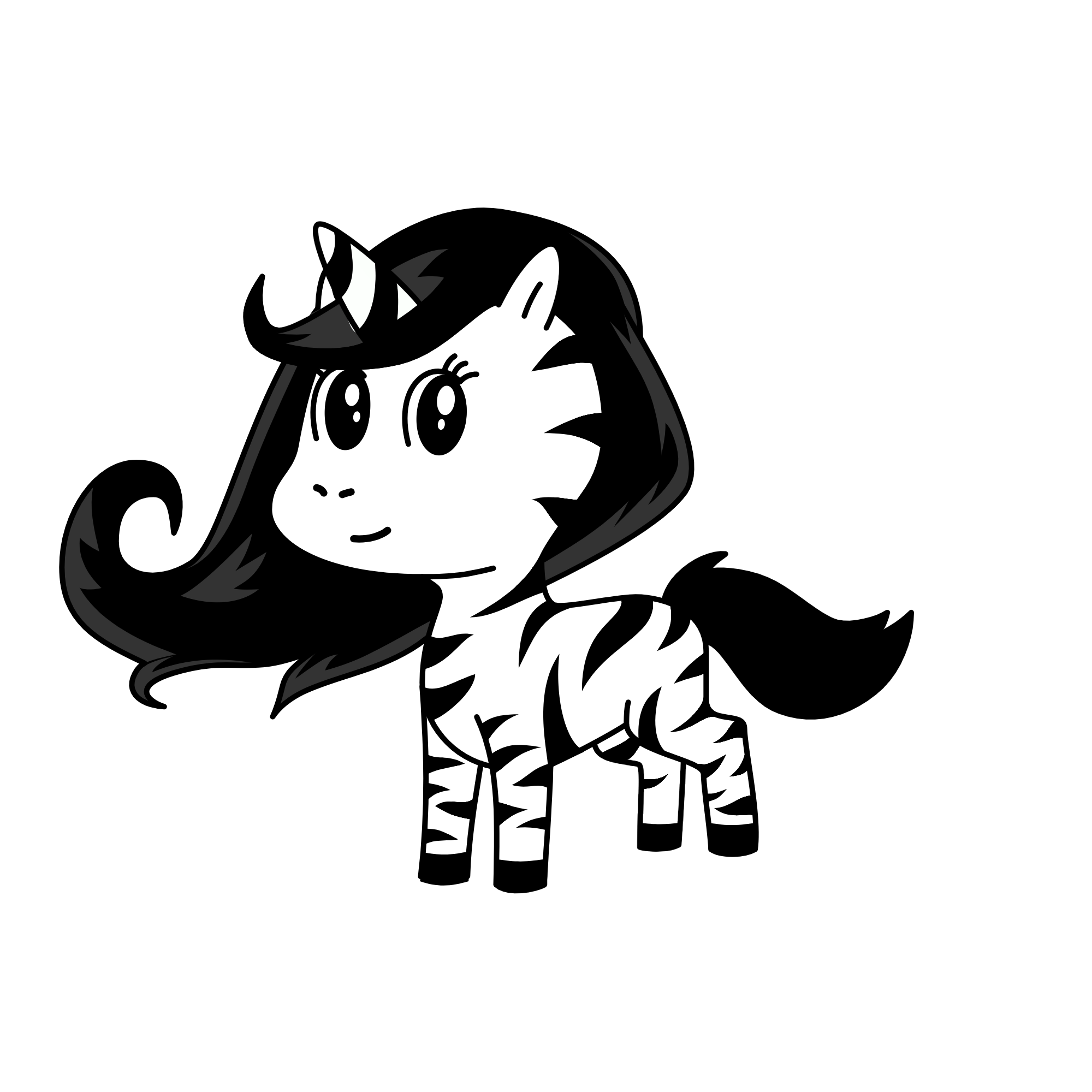 zebra 🦓, the unicorn
