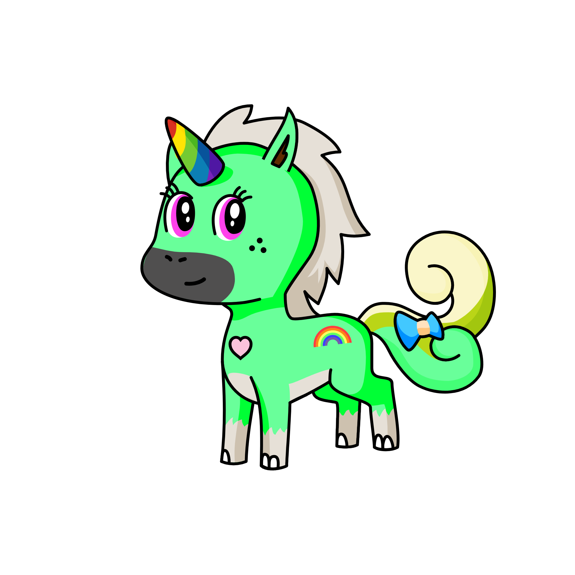 panda , the unicorn