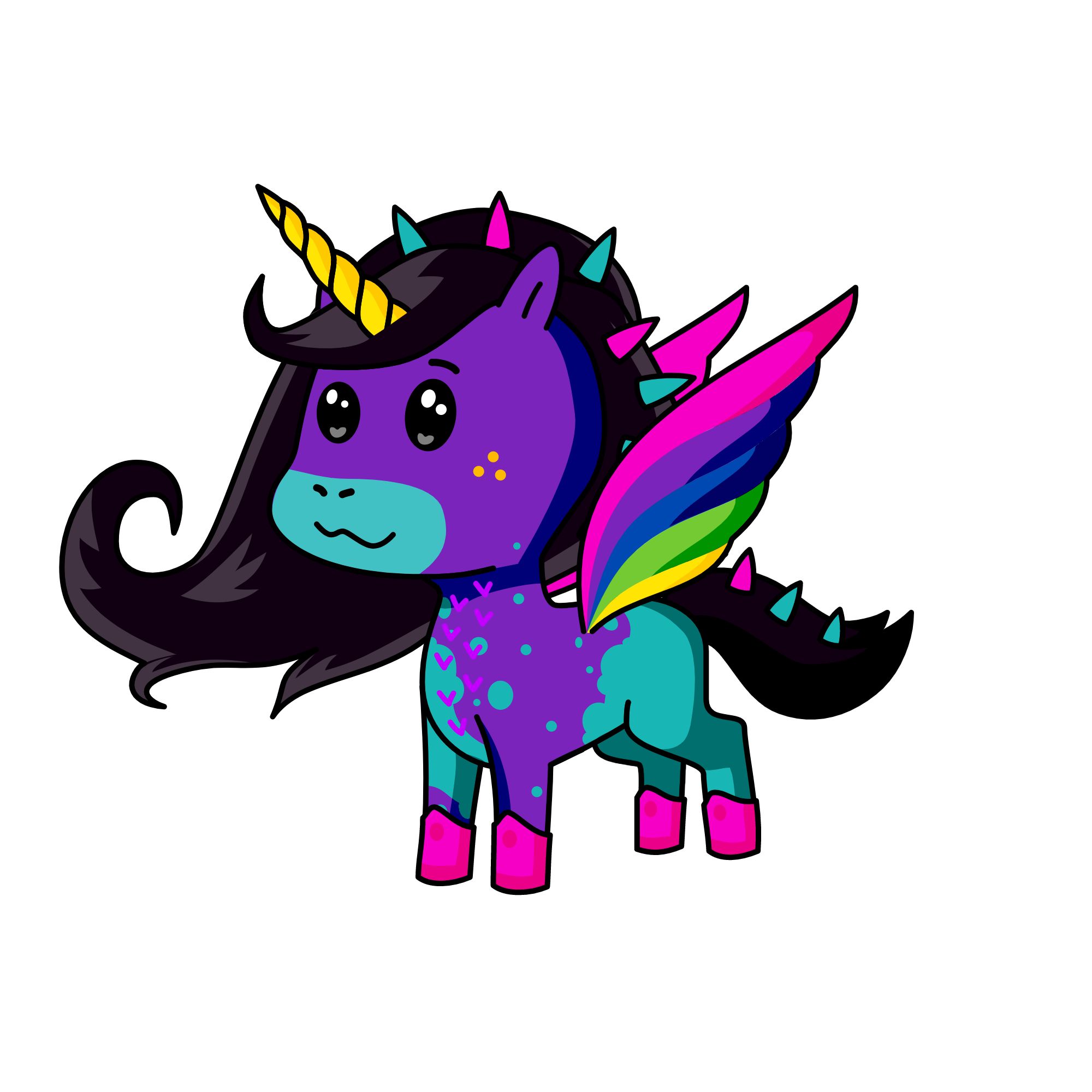 pinki, the unicorn