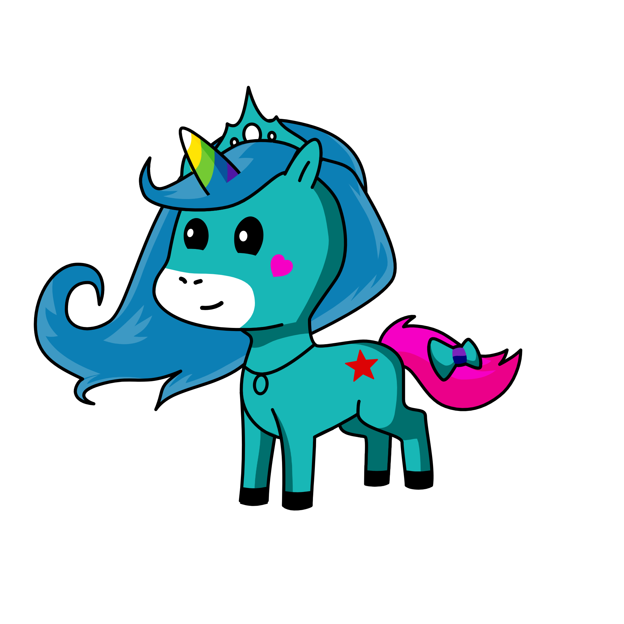 Sparkles, the unicorn