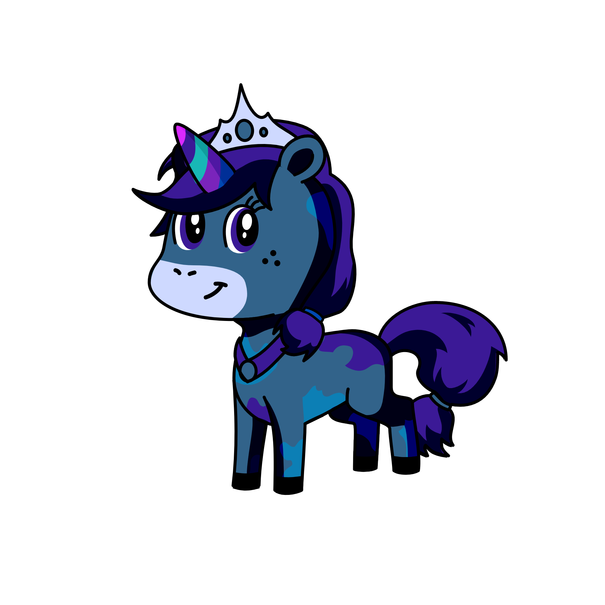 blue diy, the unicorn