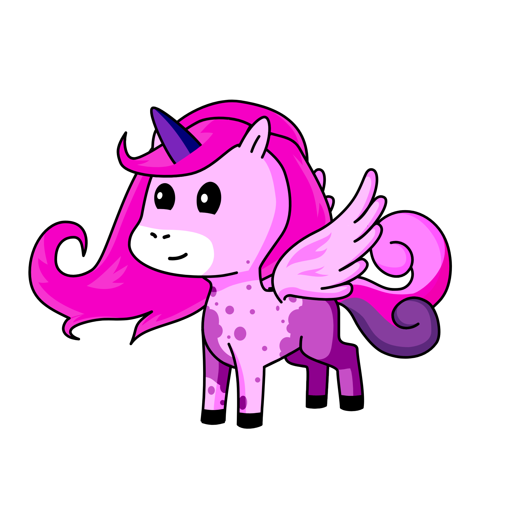 Pinky, the unicorn