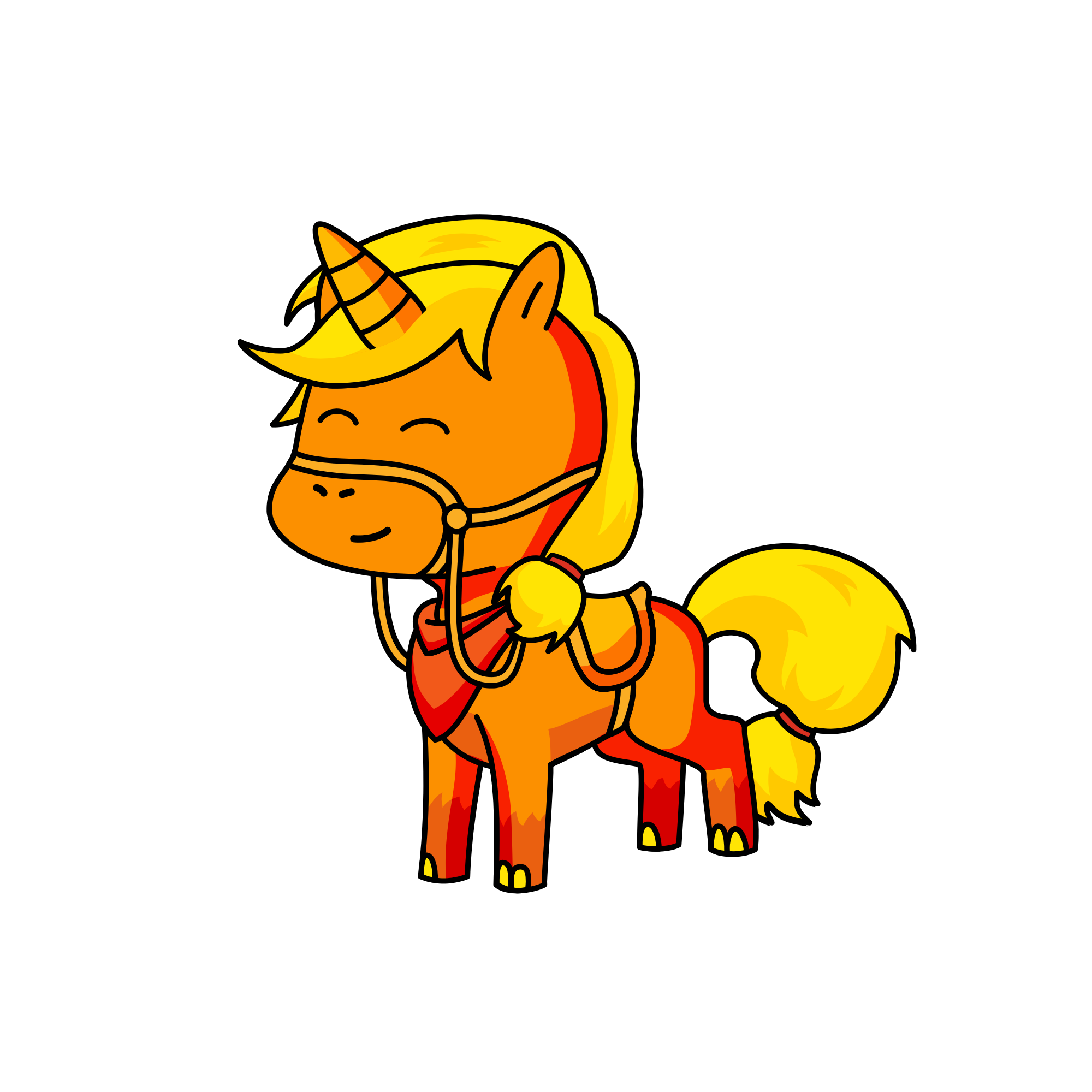 Red, the unicorn