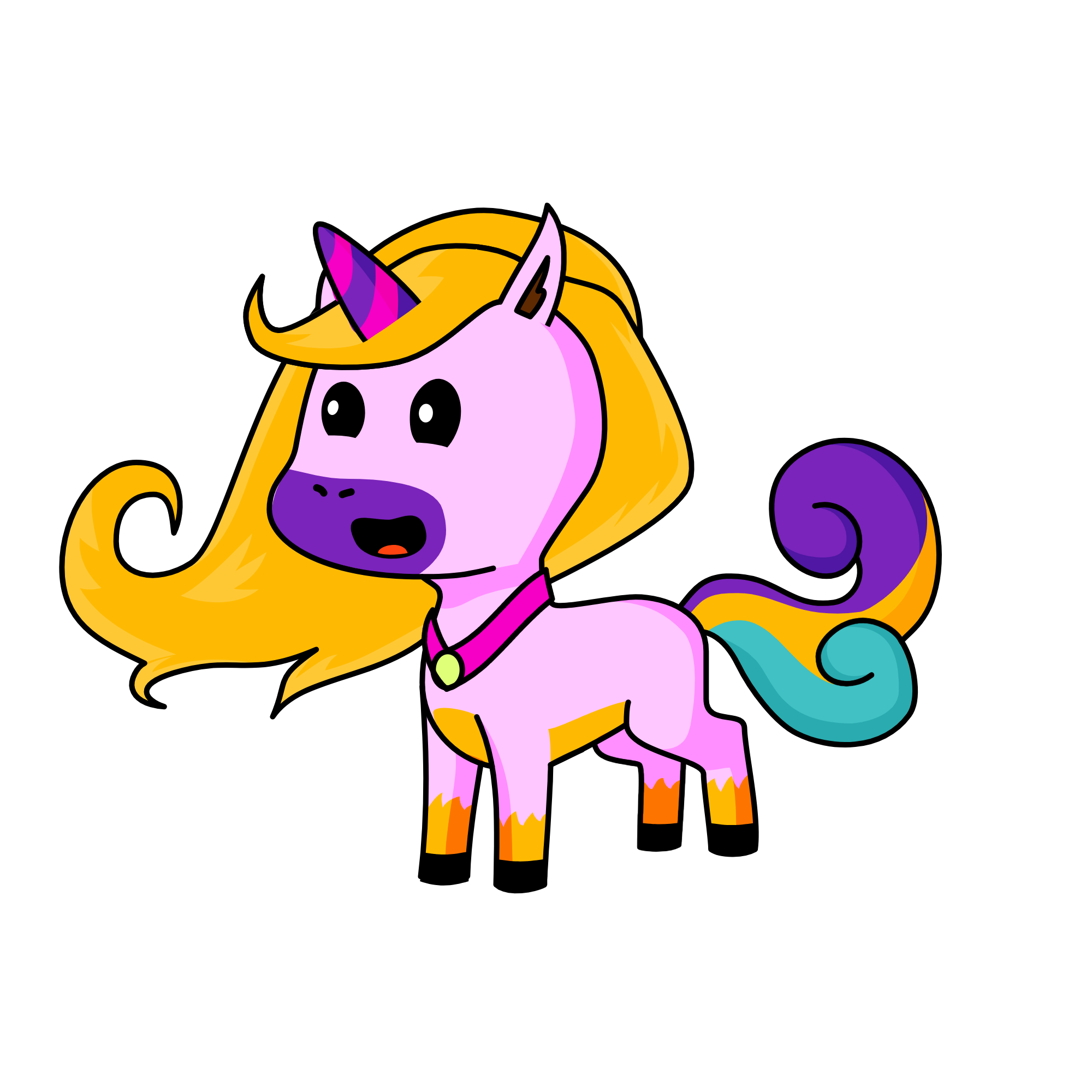 Cuddle, the unicorn