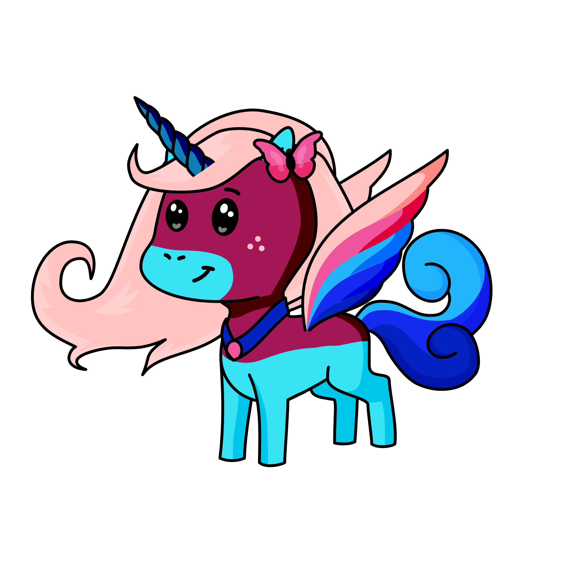 Sky, the unicorn