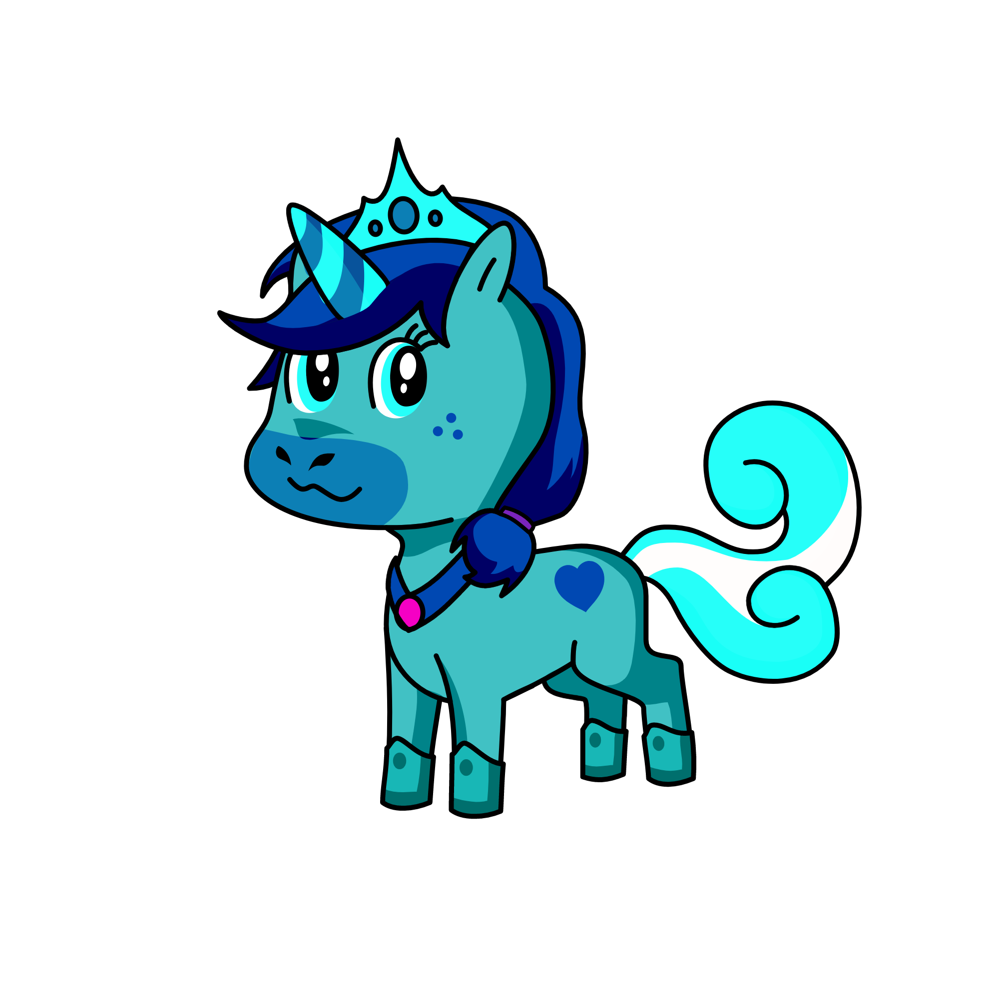 Snowy , the unicorn
