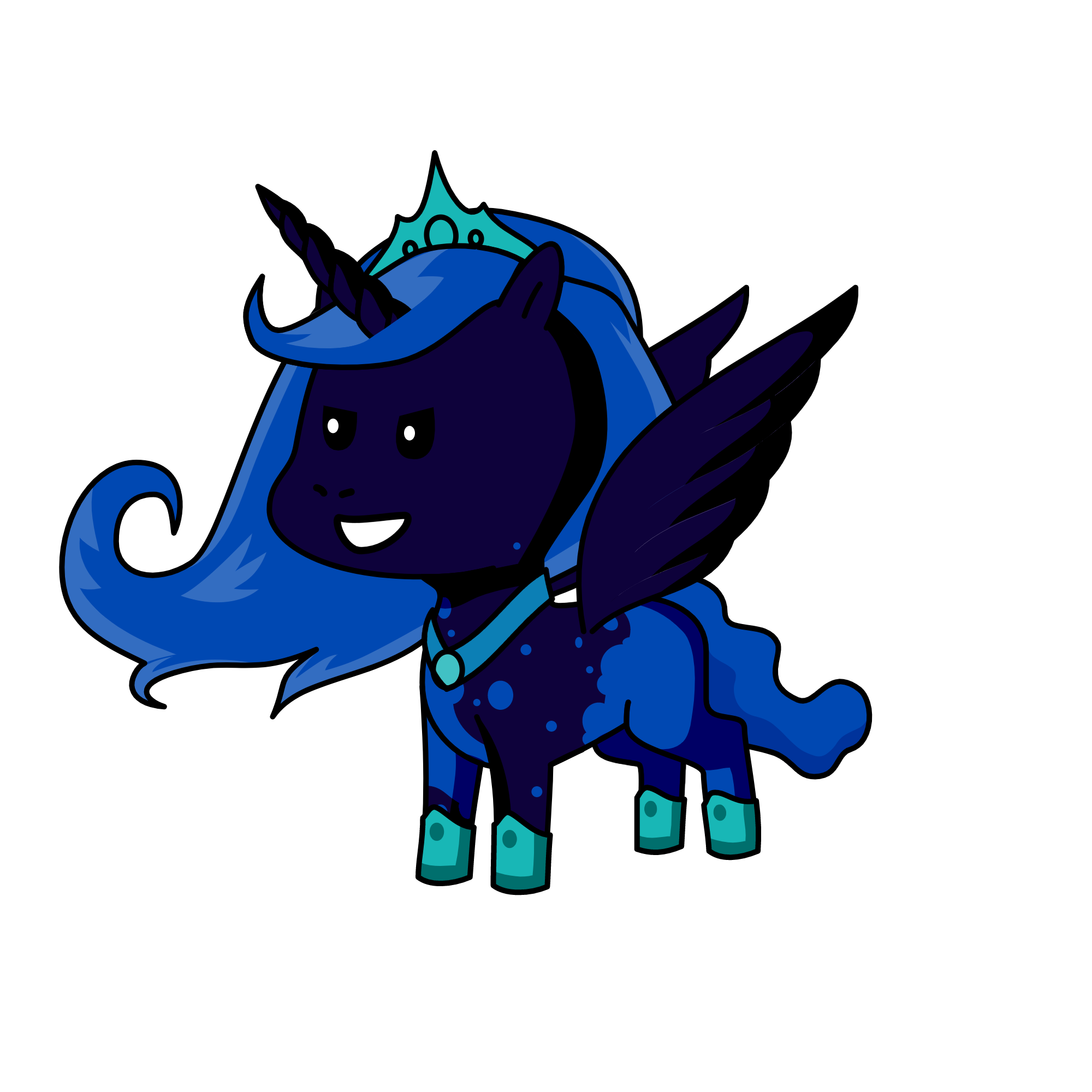 nightmare moon, the unicorn