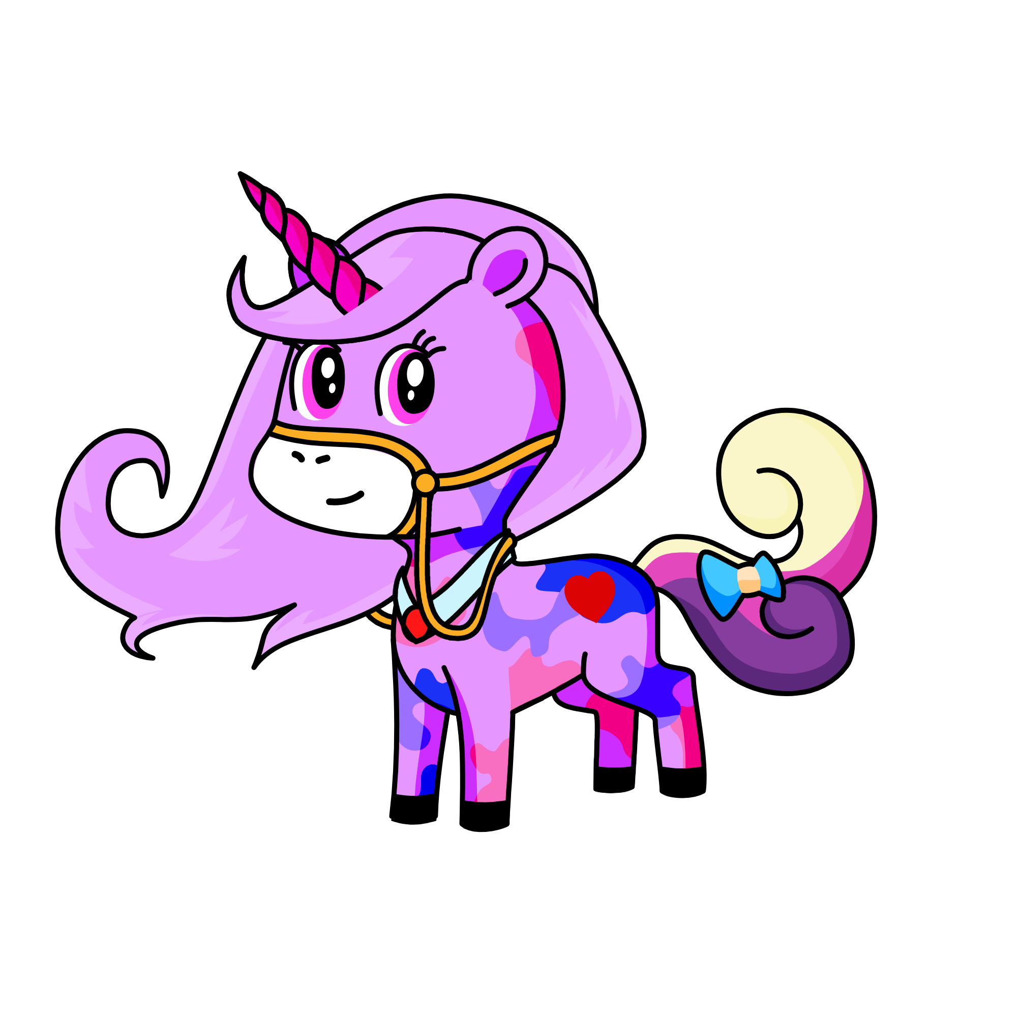 pink buddy, the unicorn