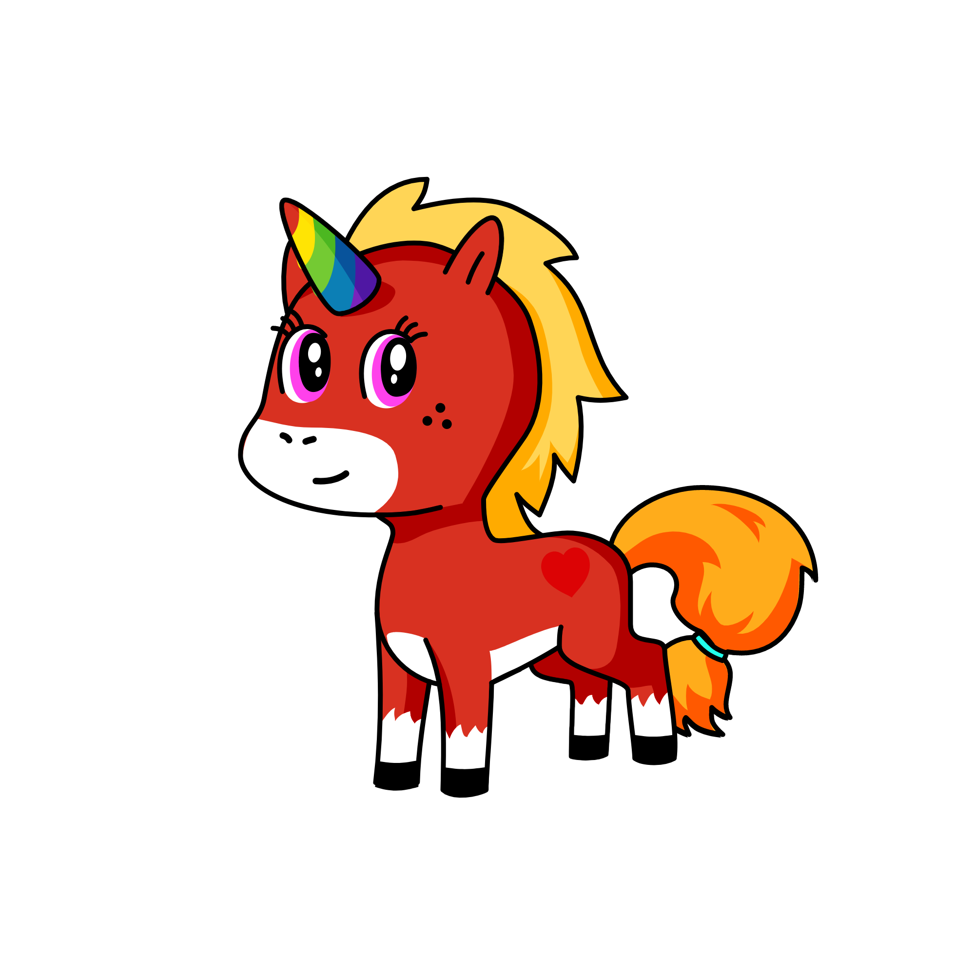 snowy, the unicorn