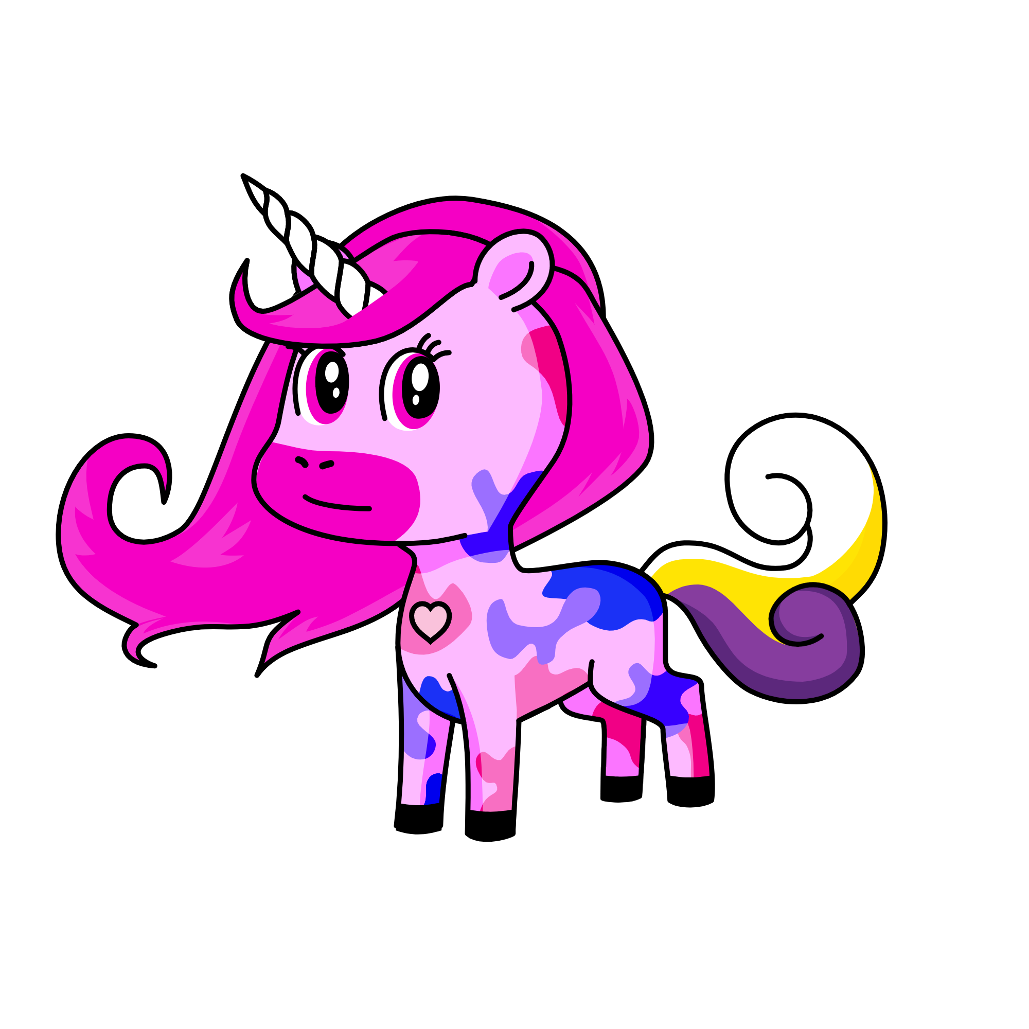 pony, the unicorn