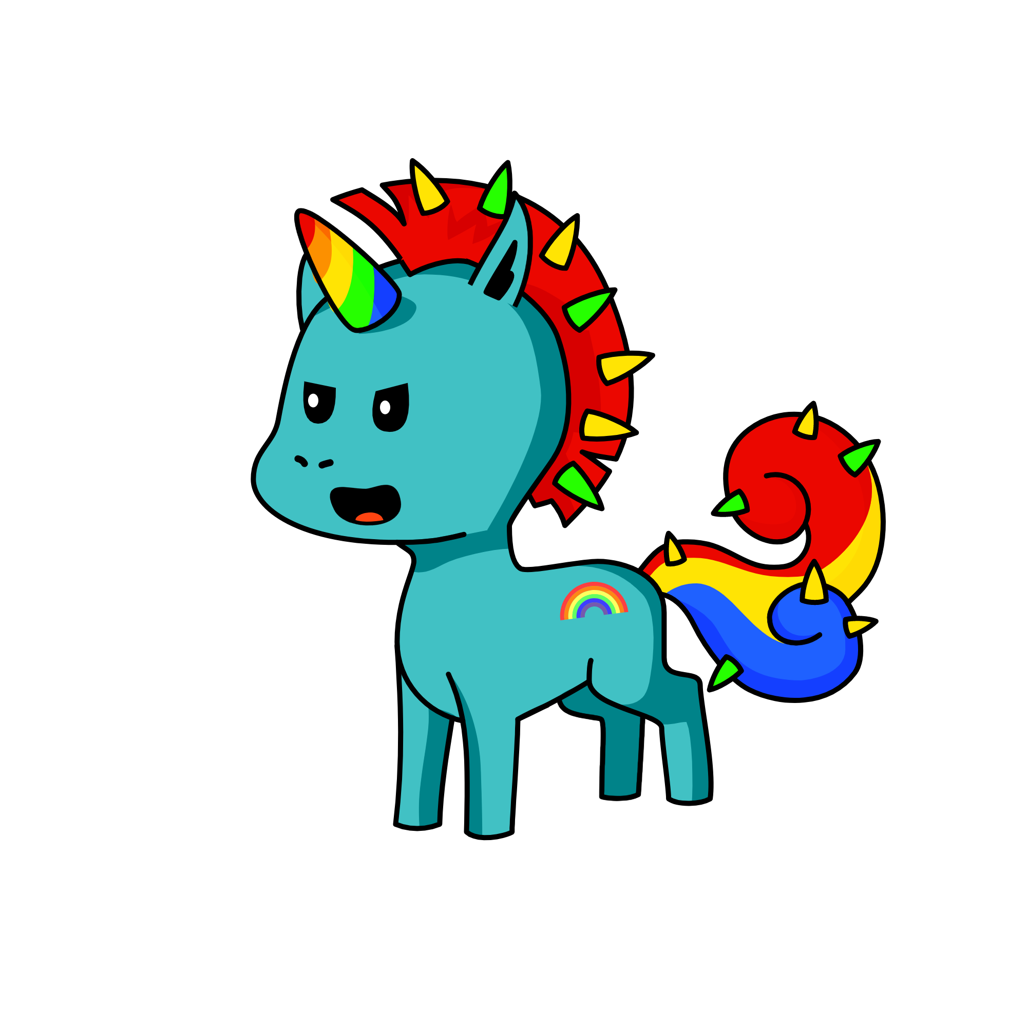 Rainbow Dash, the unicorn