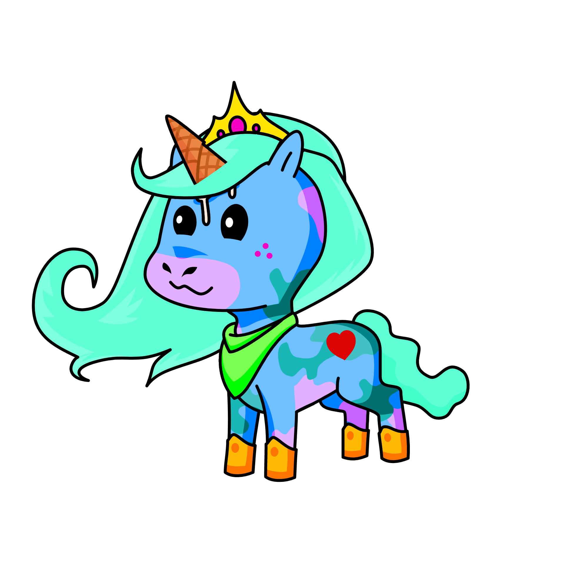 Creamy, the unicorn