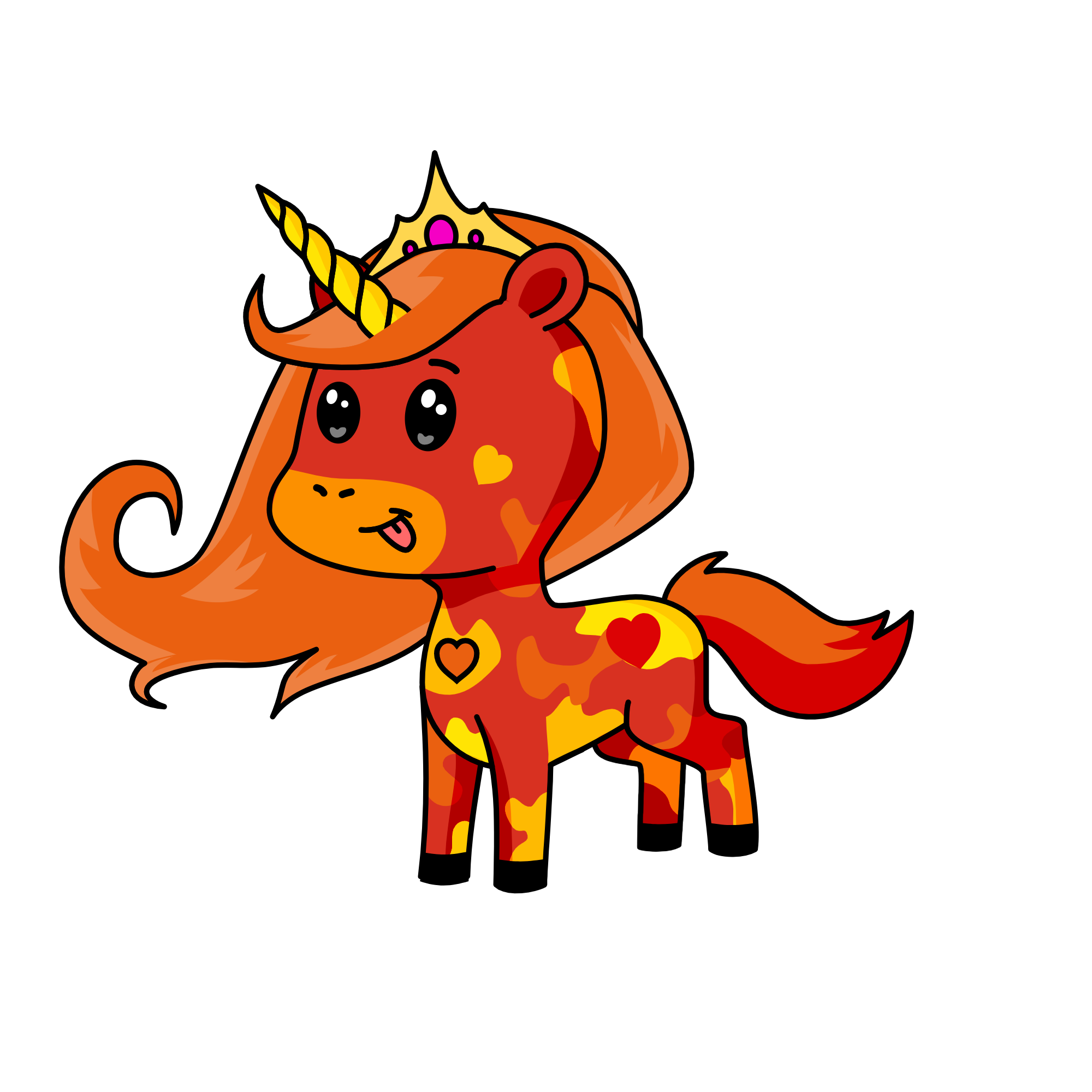flame, the unicorn