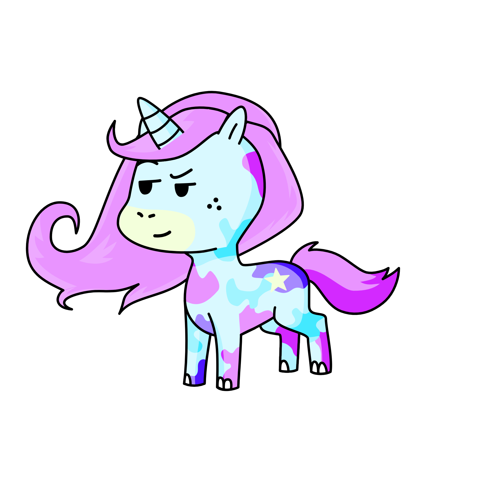 Snowball, the unicorn
