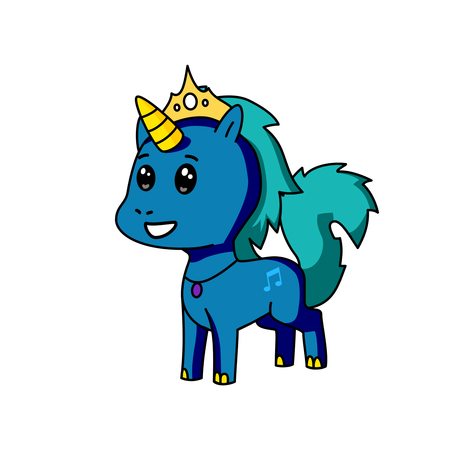 Moonlight, the unicorn