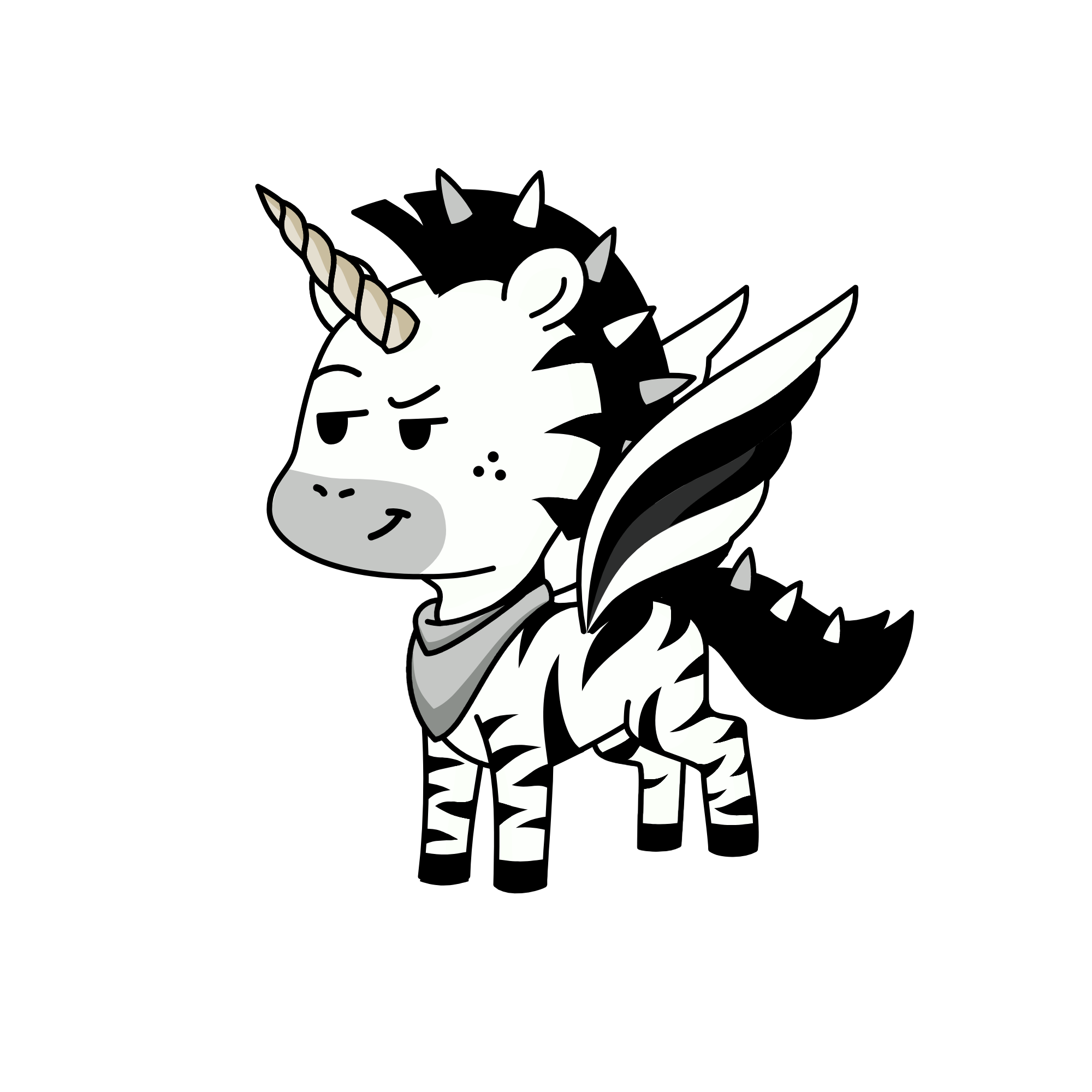 zebra hero, the unicorn