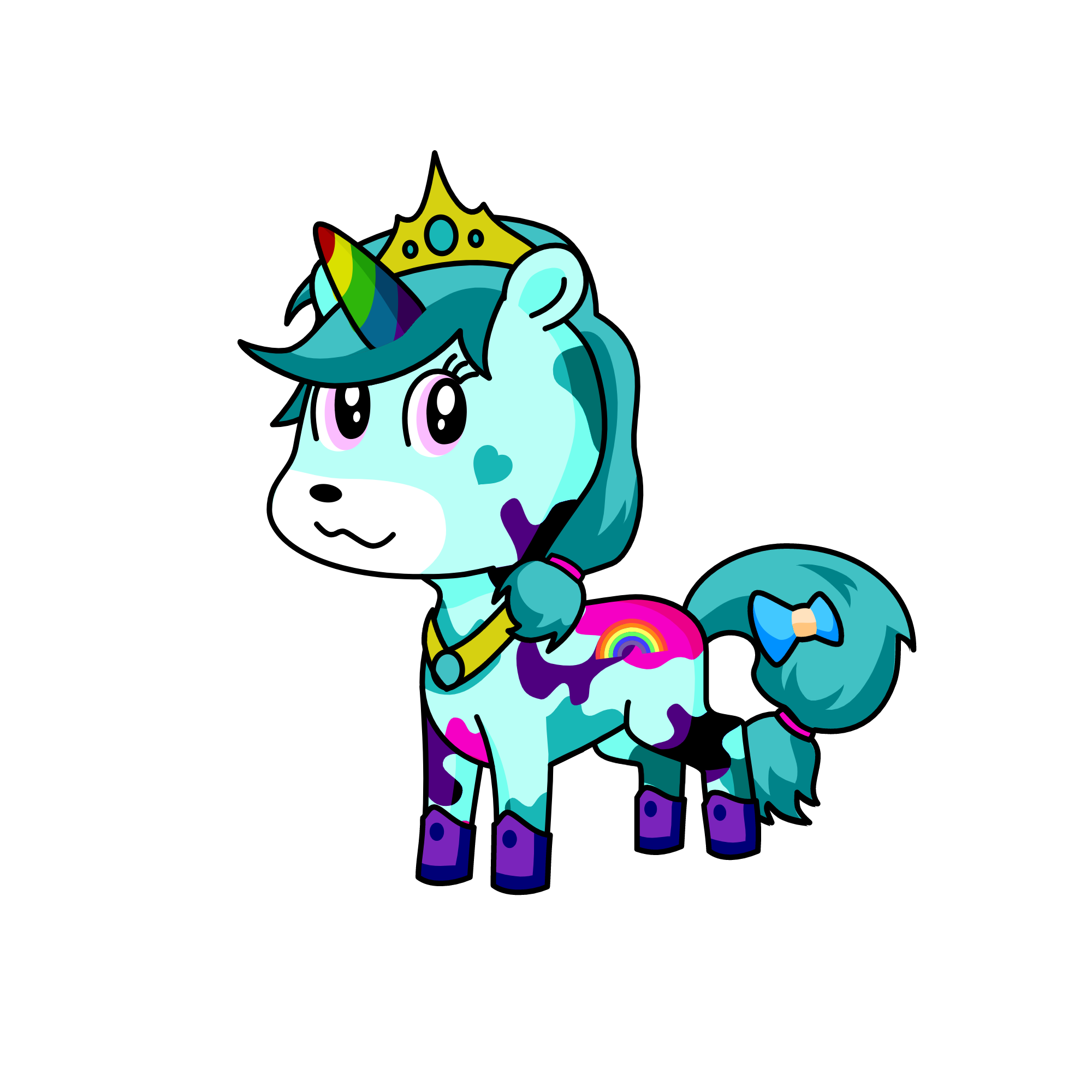 Glitter, the unicorn