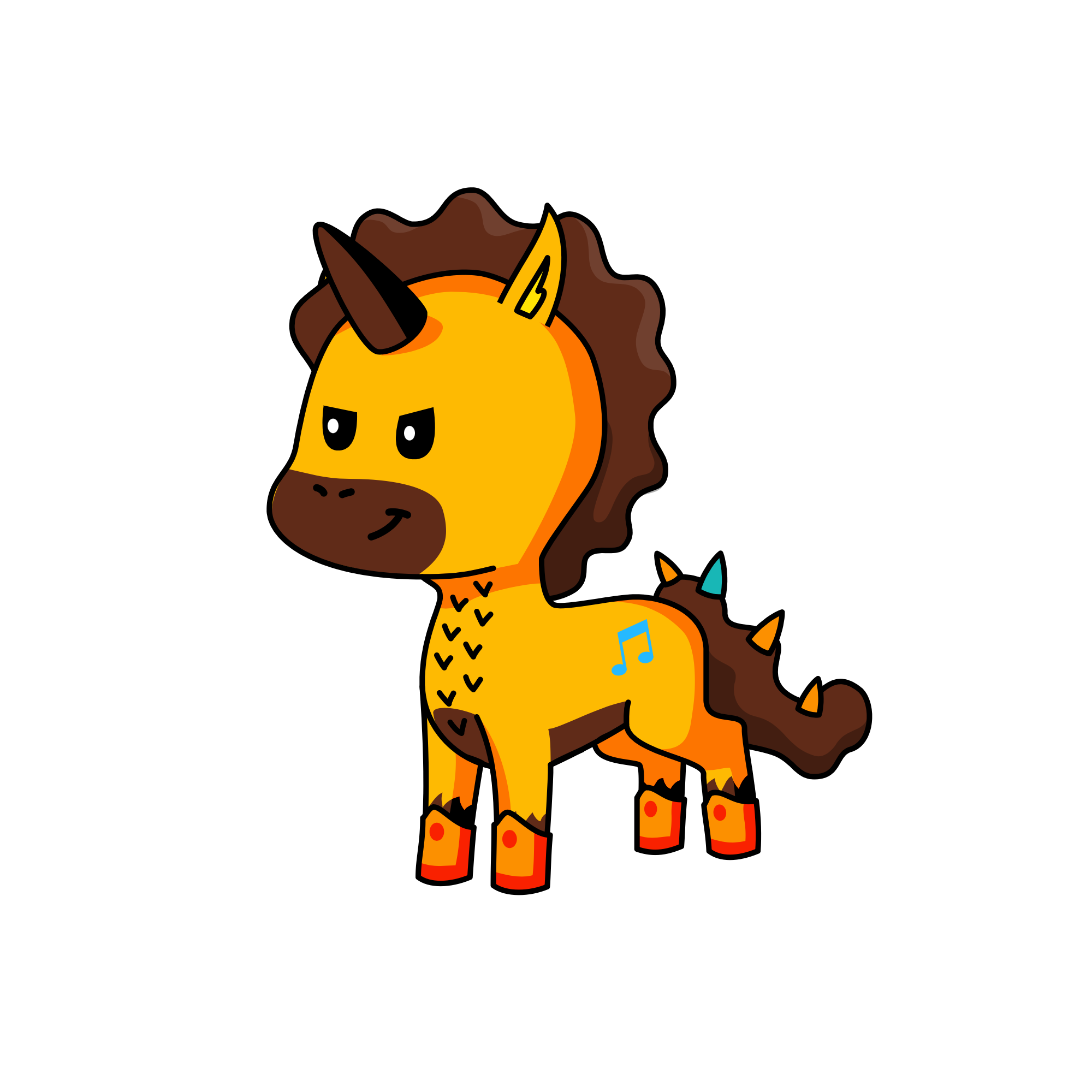 Moses-acorn, the unicorn