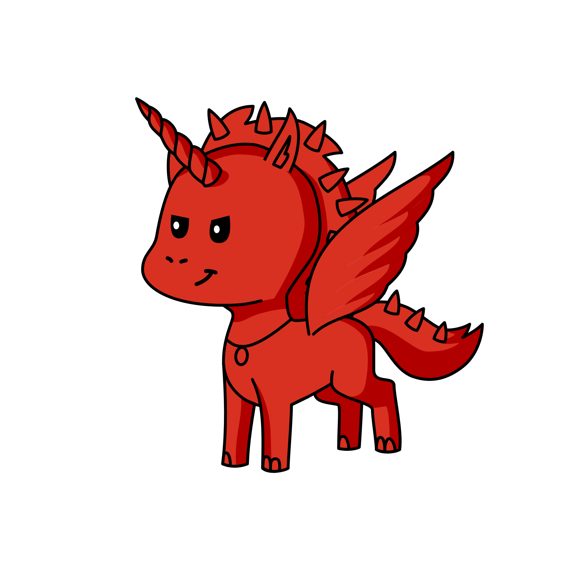 Radiant Red, the unicorn