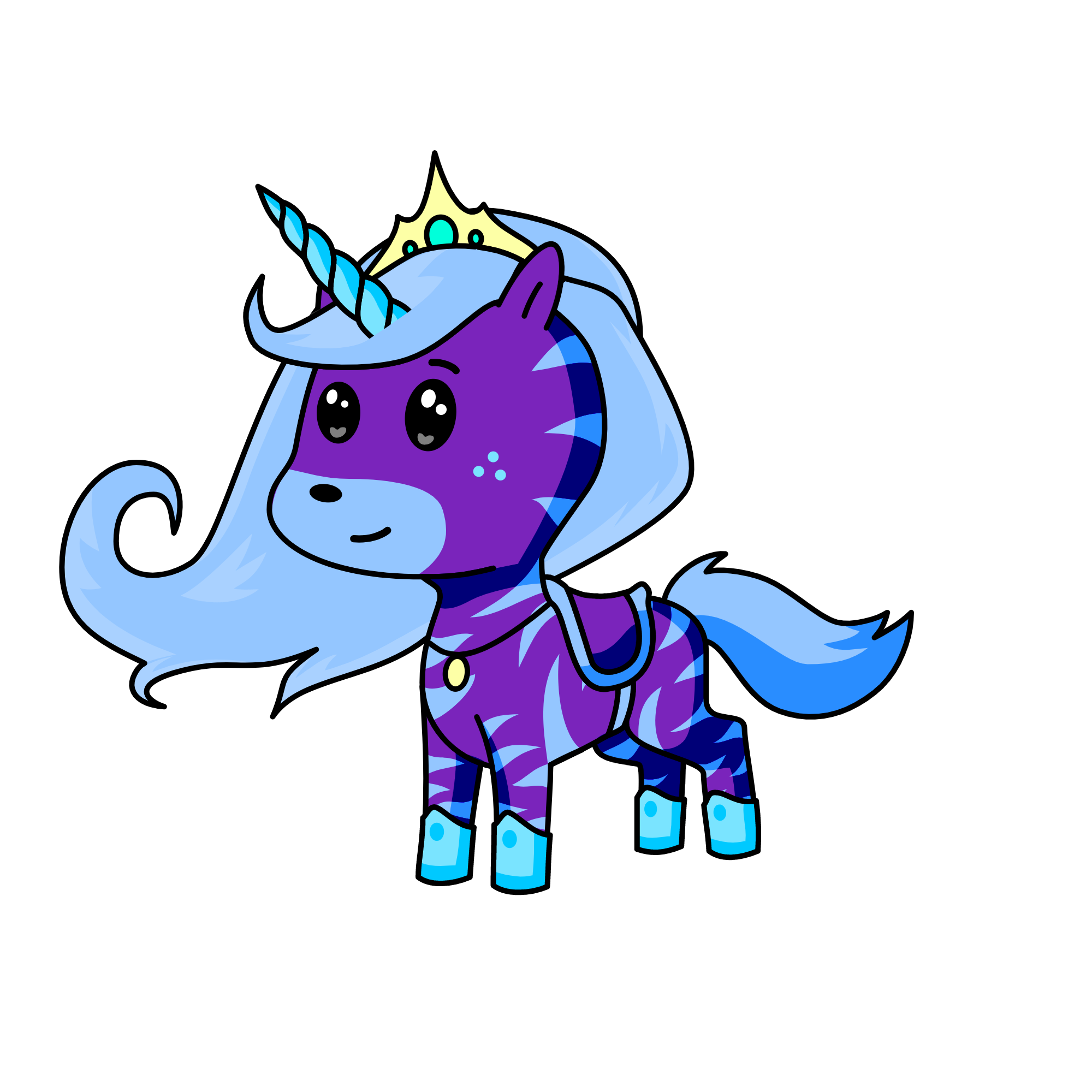 Princess Winter-Violet, the unicorn