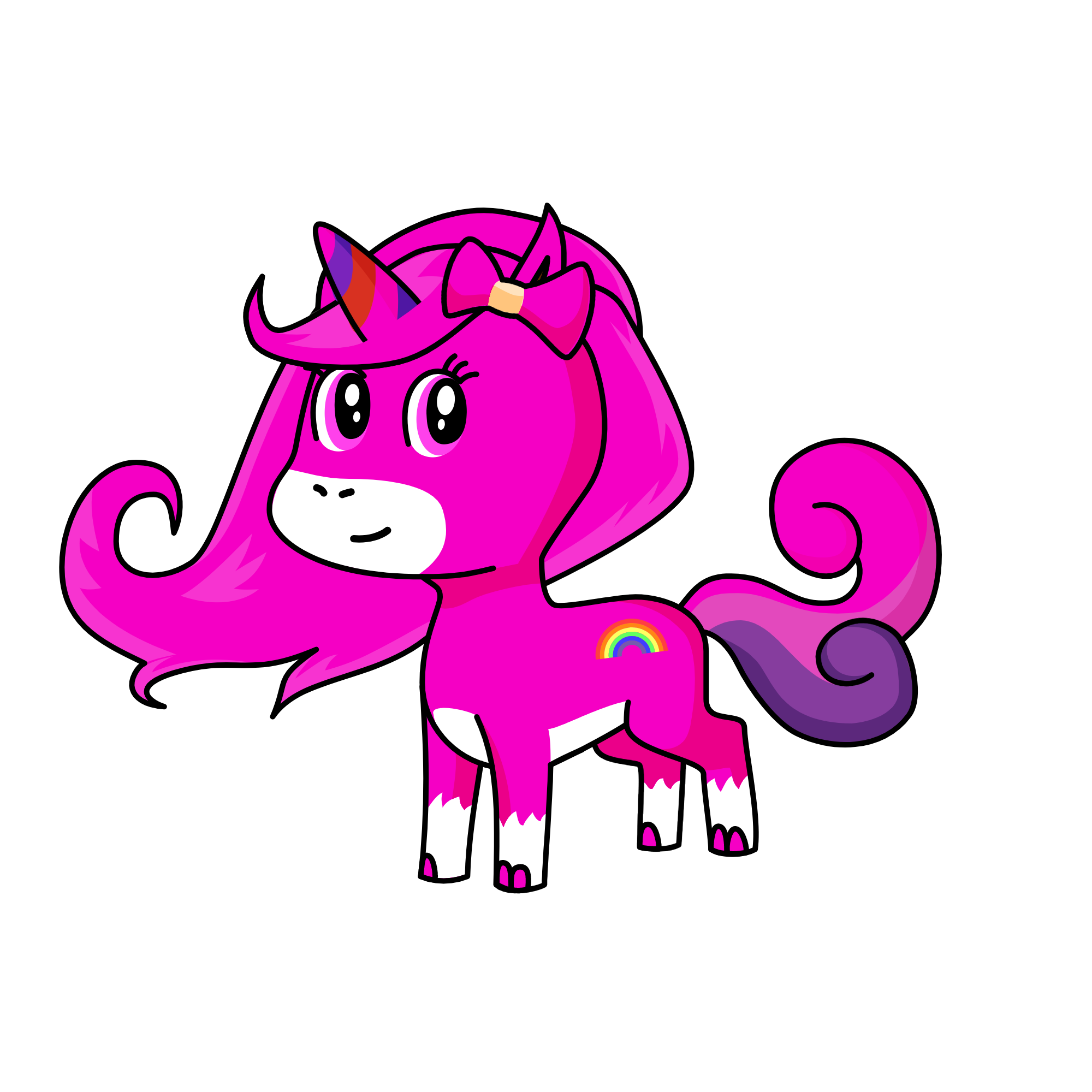 Sparkly, the unicorn