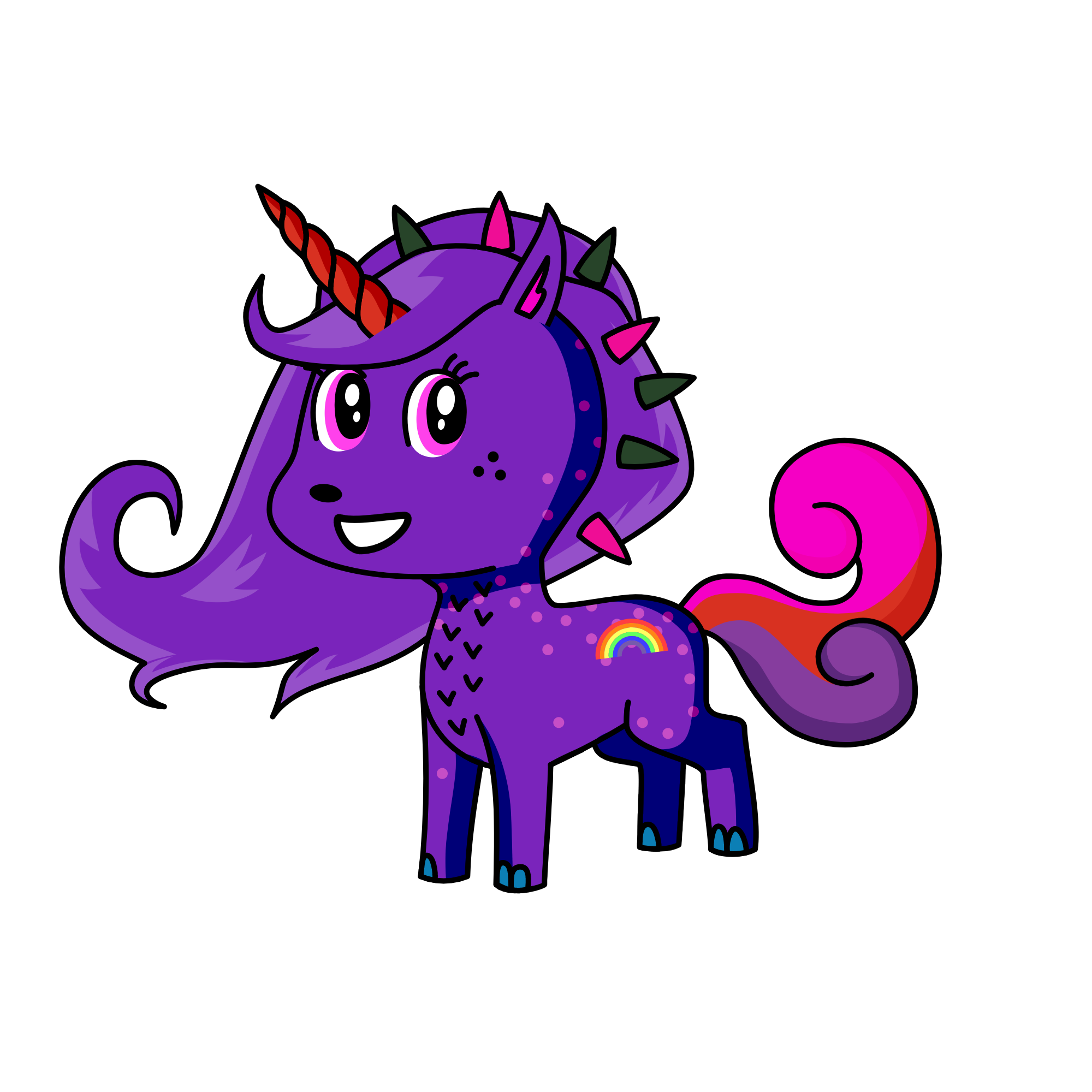 Baddie, the unicorn