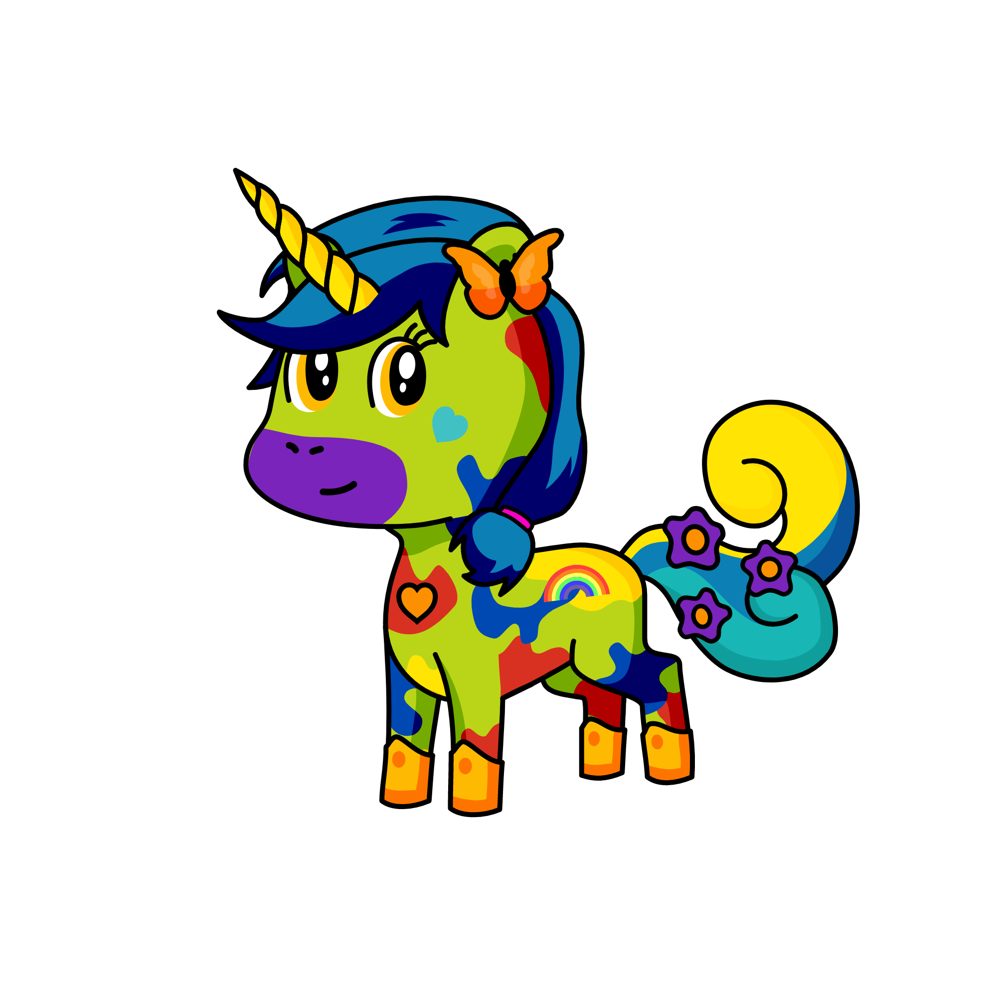 Sparky Sprinkle Rainbow, the unicorn