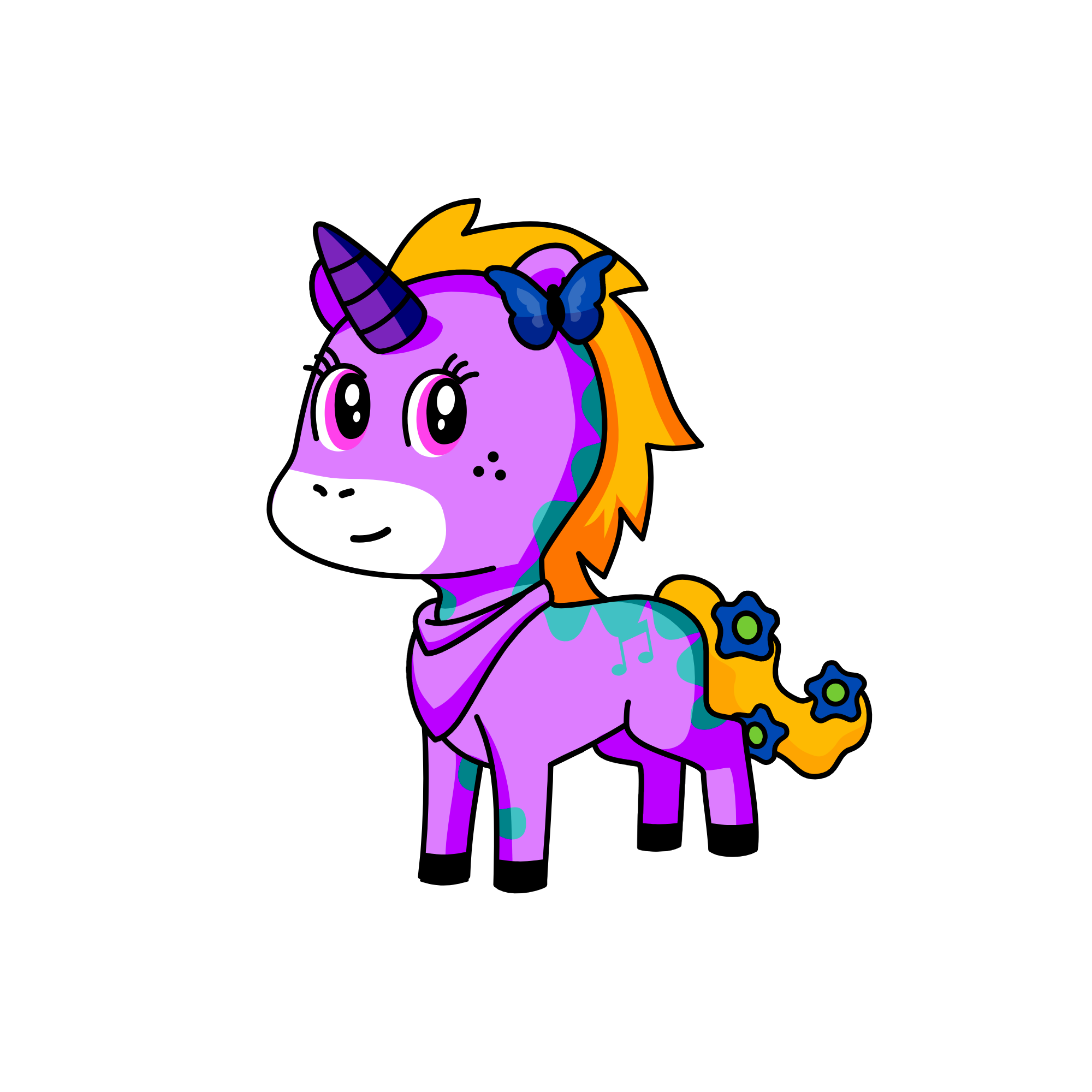 Chatty, the unicorn